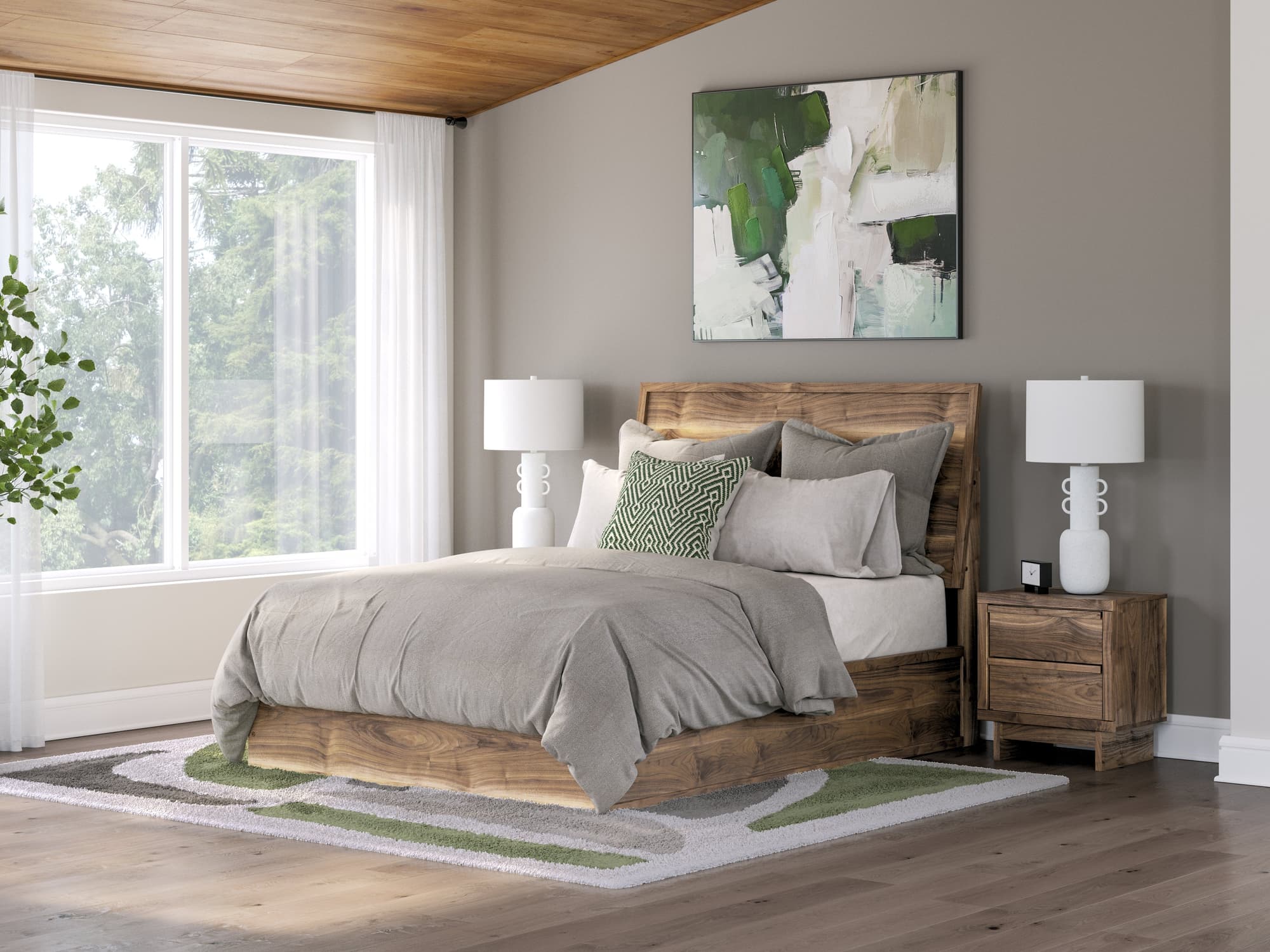 Chirason Brown Queen Panel Bed - Image 1
