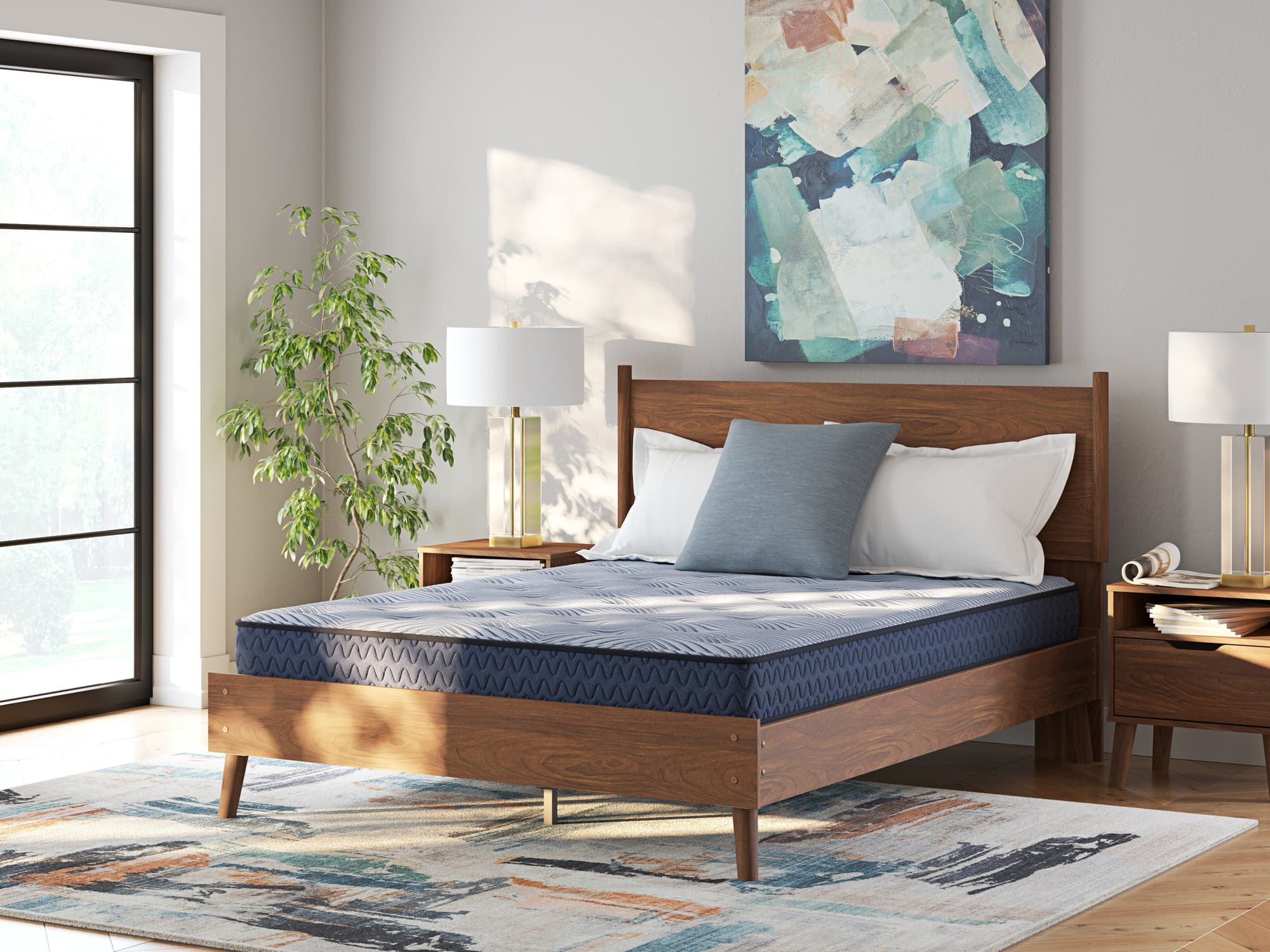 Peak 2.0 Bonnell Light Blue King Mattress - Image 1