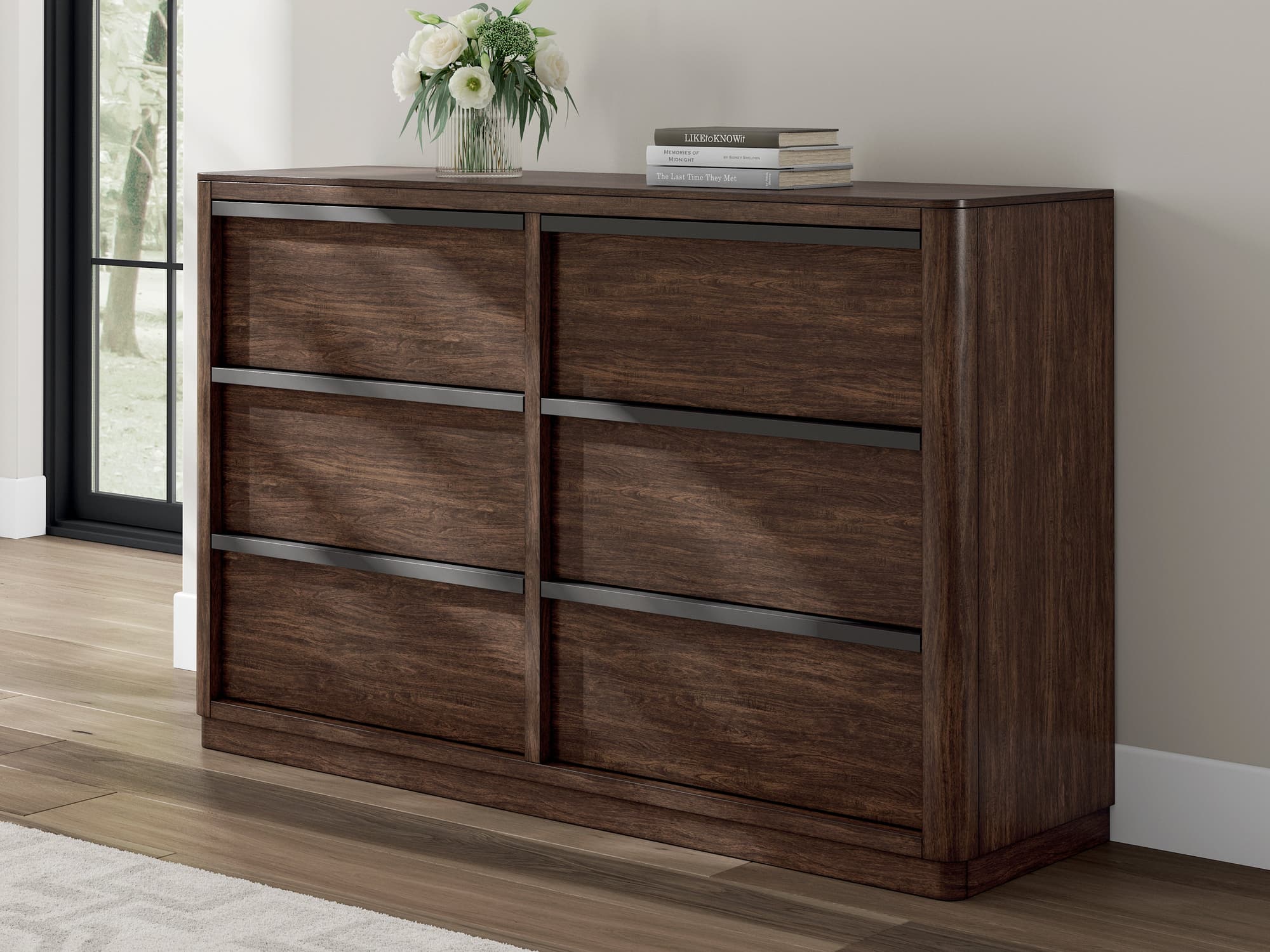 Dilenno Dark Brown Dresser - Image 1