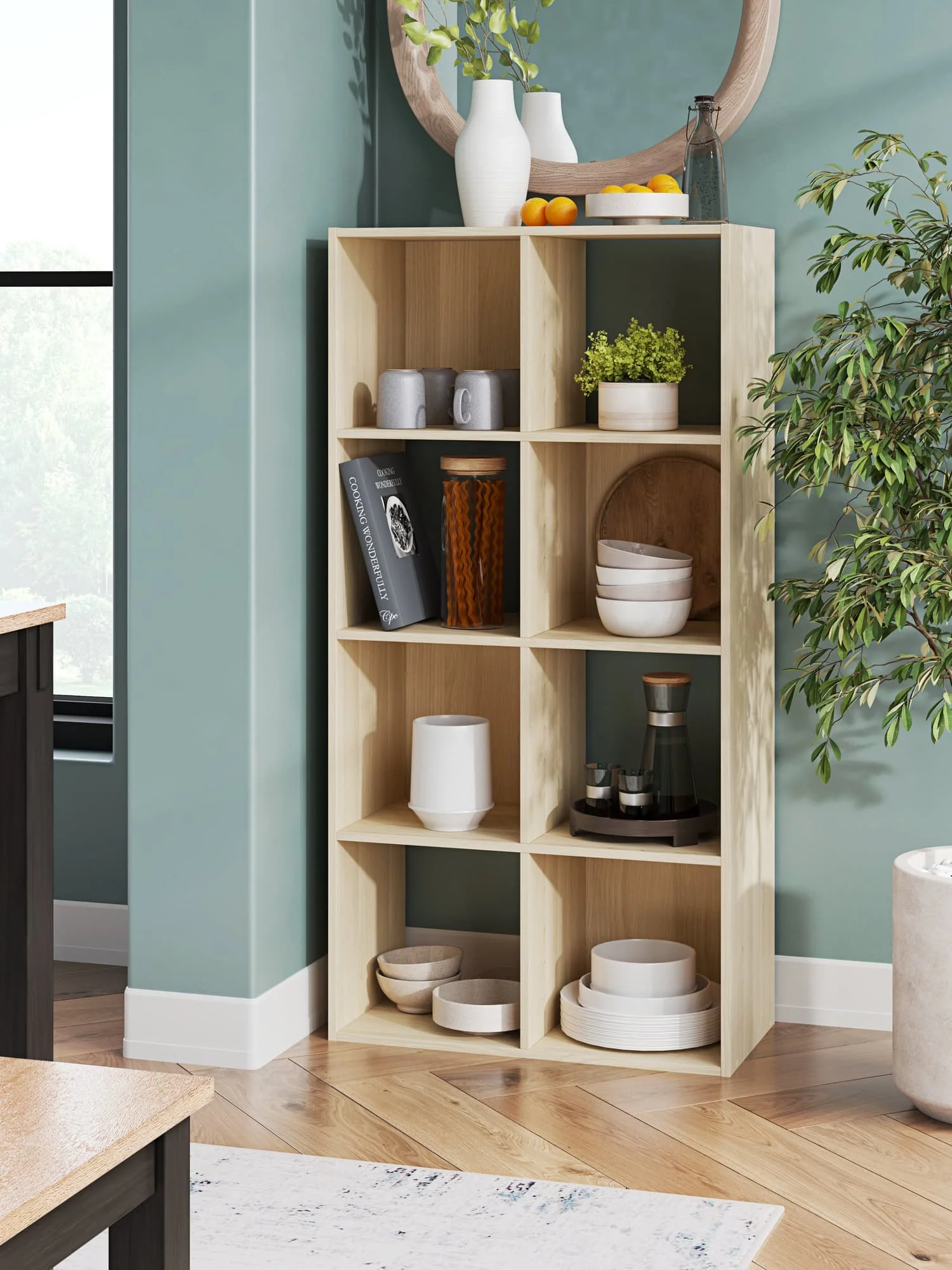 Piperton Tan Eight Cube Organizer - Image 1