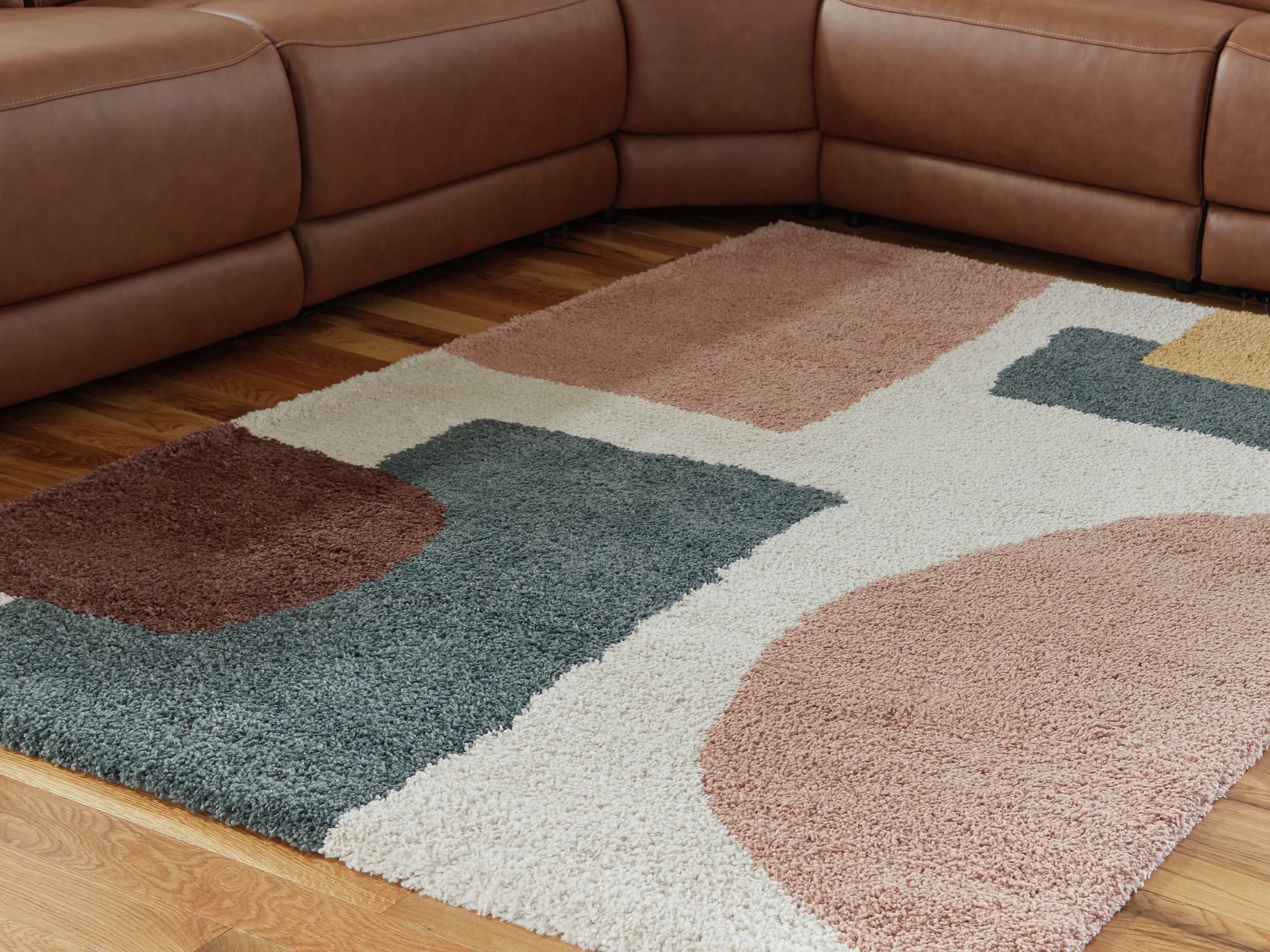 Flynnwick Cream/Pink/Gray 8' x 10' Rug - Image 1