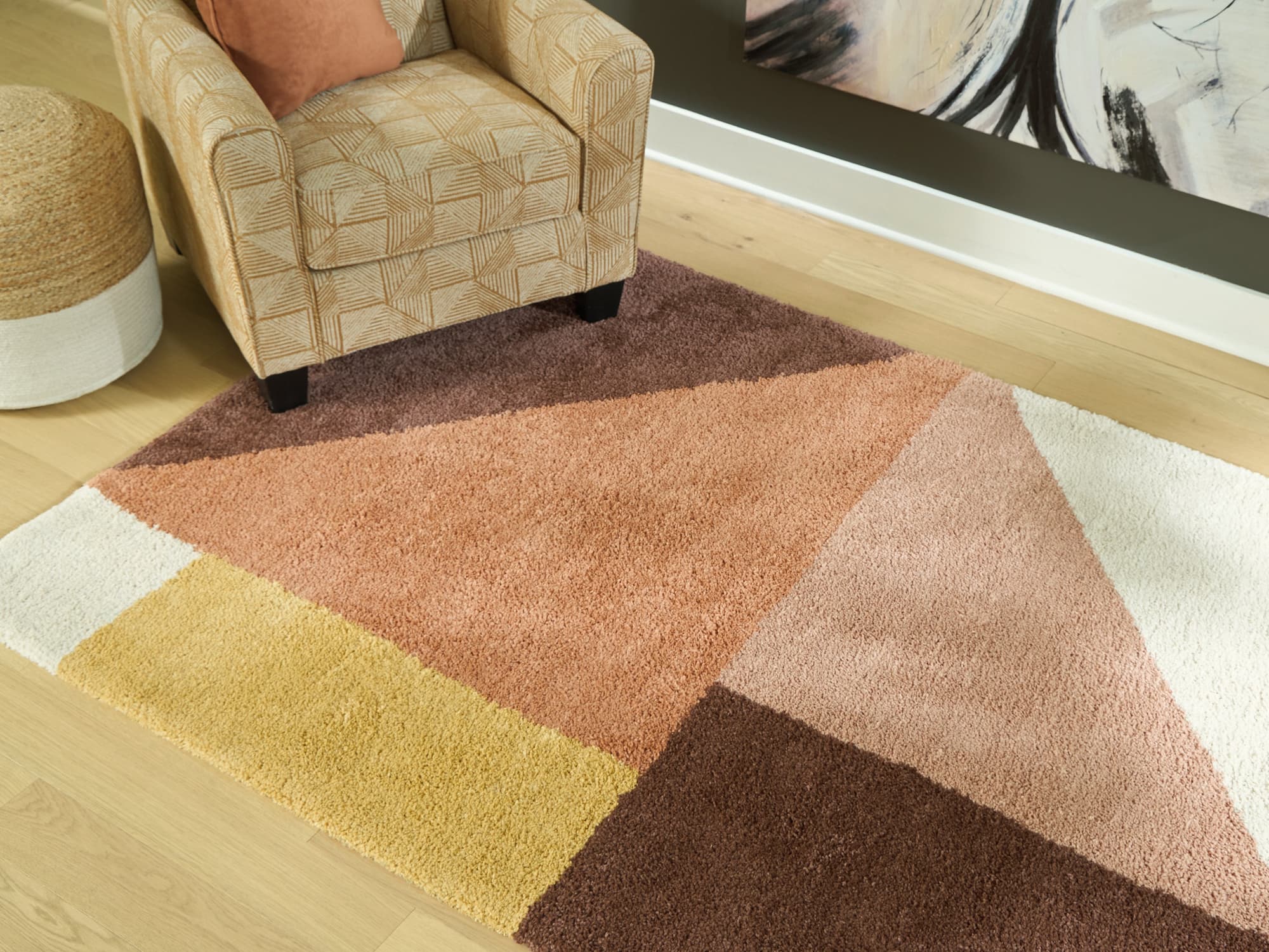 Gailmore Cream/Pink/Ocher 8' x 10' Rug - Image 1