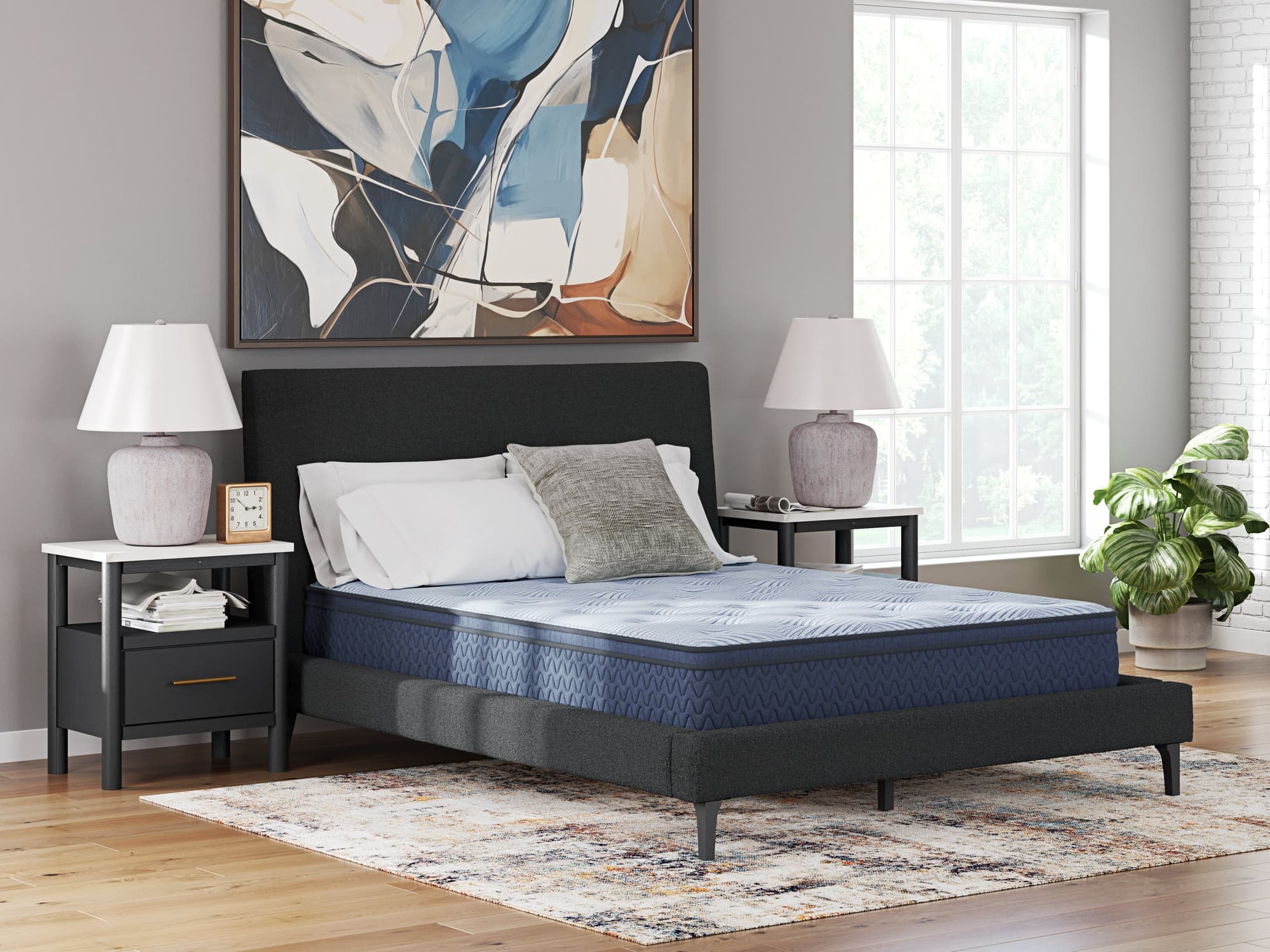 Peak 2.0 12 Hybrid Light Blue Full Mattress - Image 1