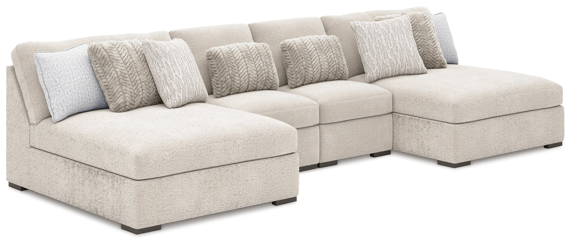 Cuddle Plush Arctic 4-Piece Sectional with Chaise - Image 1
