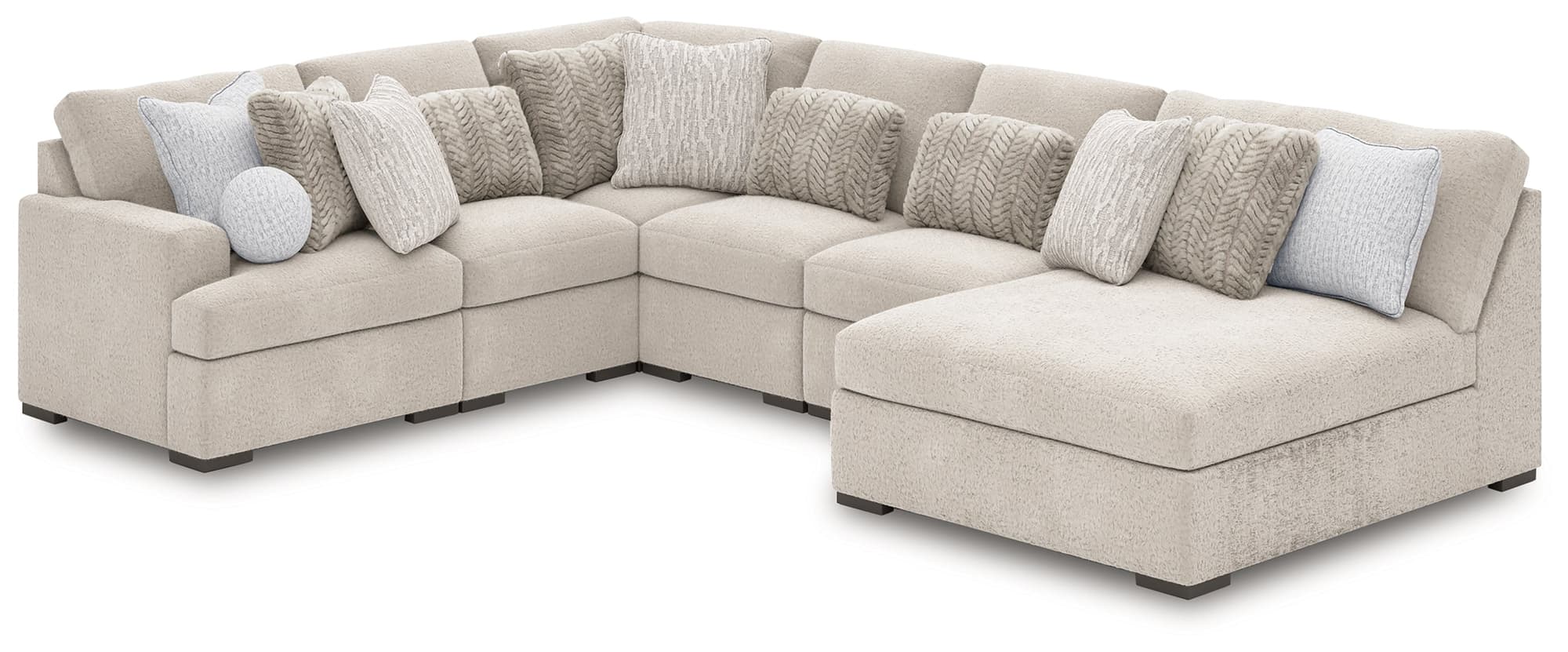 Cuddle Plush Arctic 6-Piece Sectional with Chaise - Image 1
