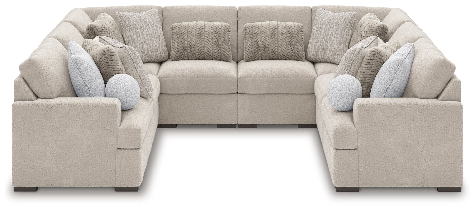Cuddle Plush Arctic 10-Piece Sectional - Image 1