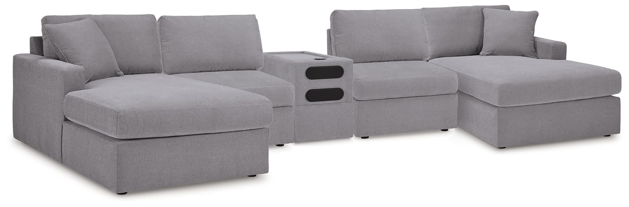 Modmax Granite 5 Piece Sectional with Audio Console - Image 1