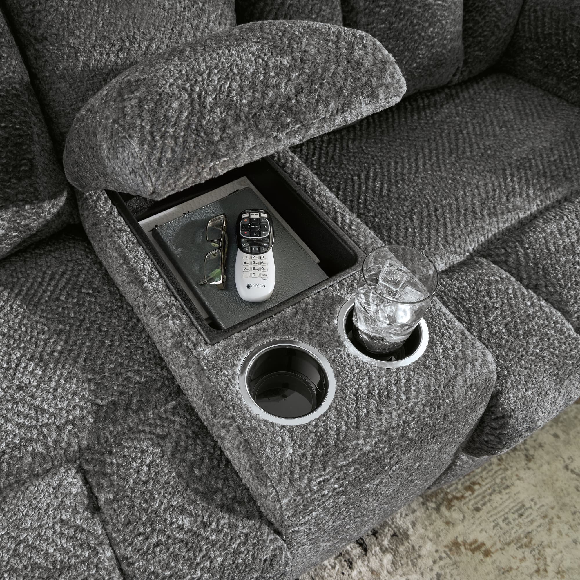 Frohn Graphite Sofa and Loveseat - Image 1