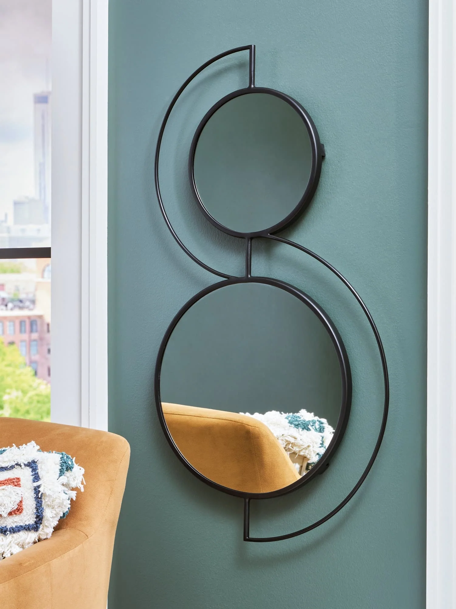 Shayham Black Accent Mirror - Image 1