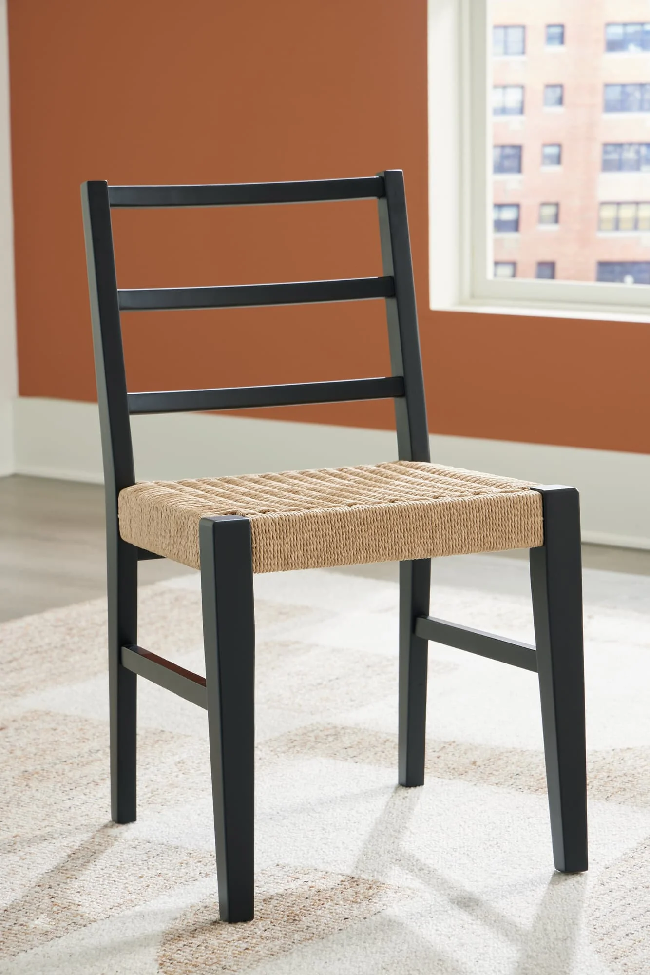 Isanti Light Brown/Black Dining Chair - Image 1