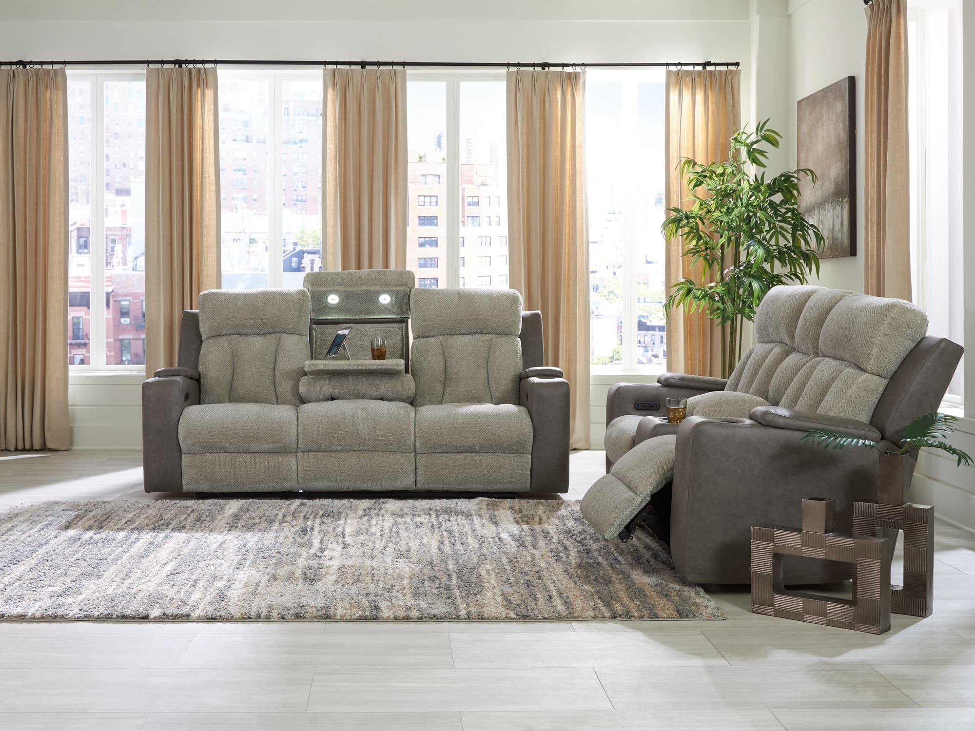 WhipLash Sisal Sofa and Loveseat - Image 1
