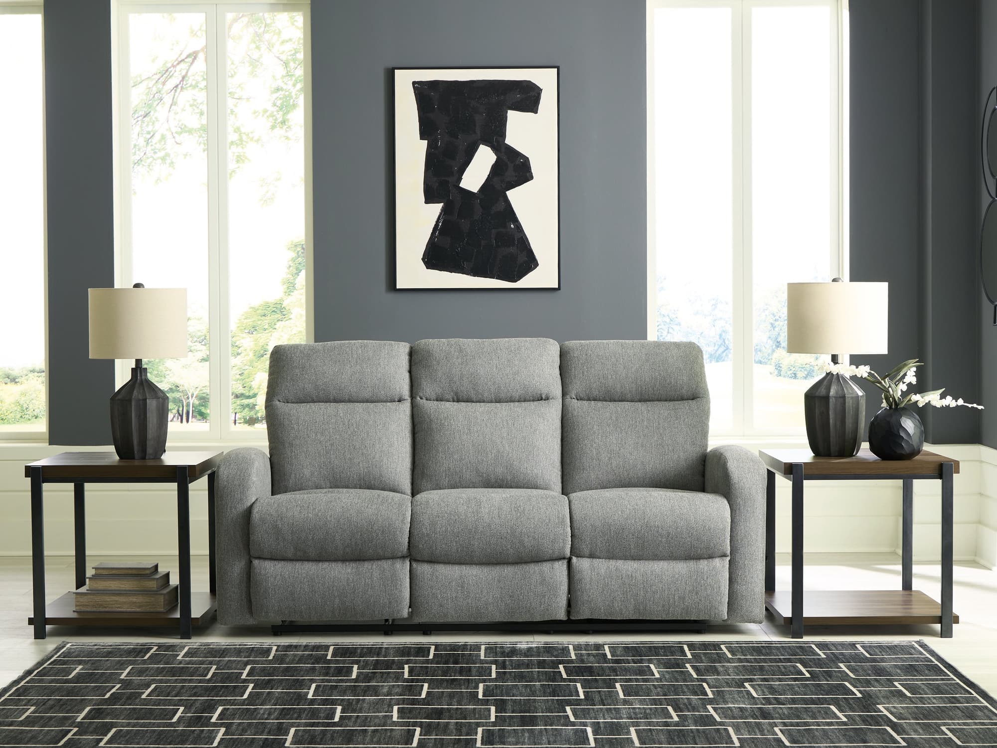 Gauntlet Sterling Chenille Reclining Sofa - Image 1
