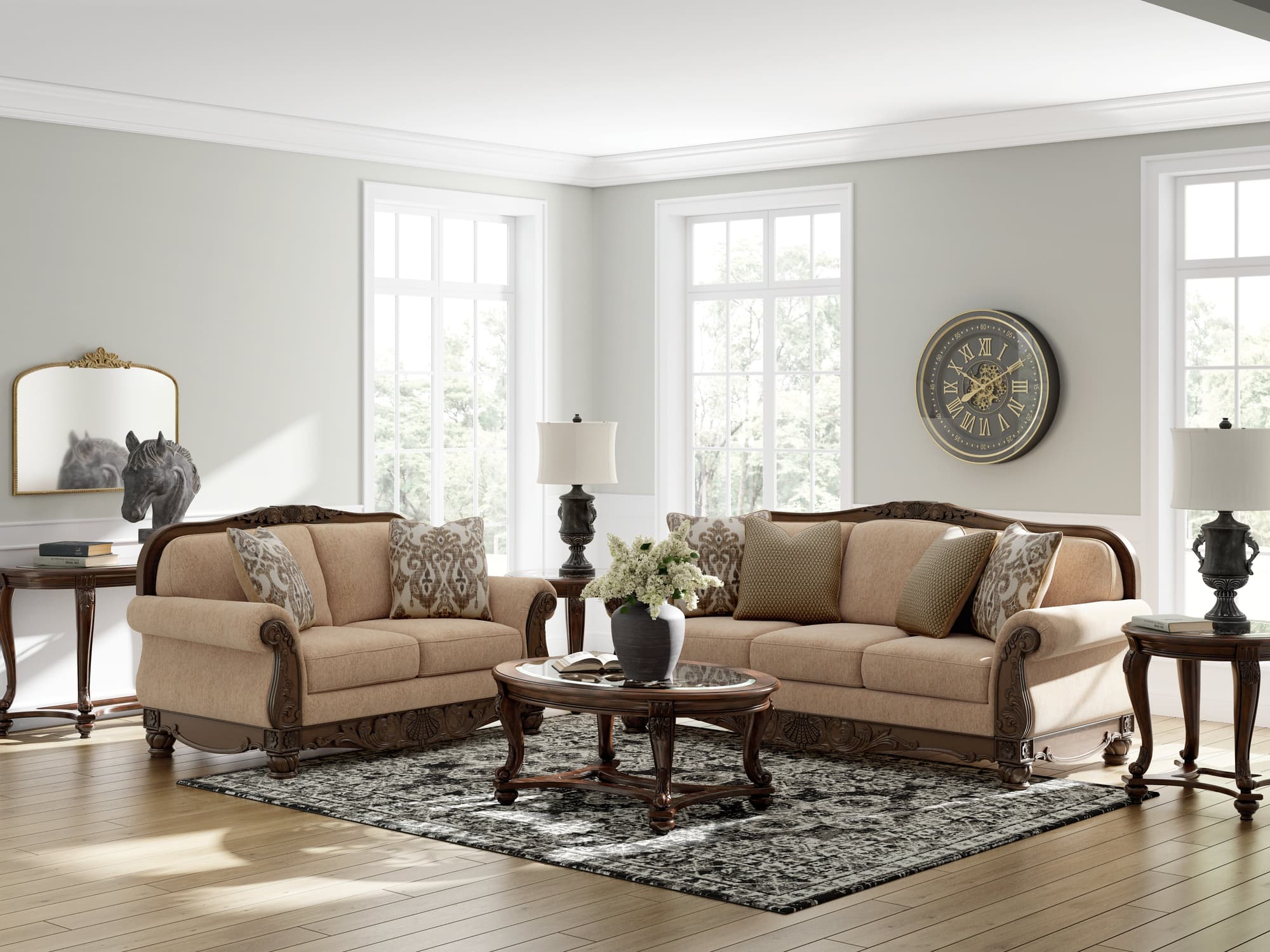 Chelsworth Golden Sofa and Loveseat - Image 1