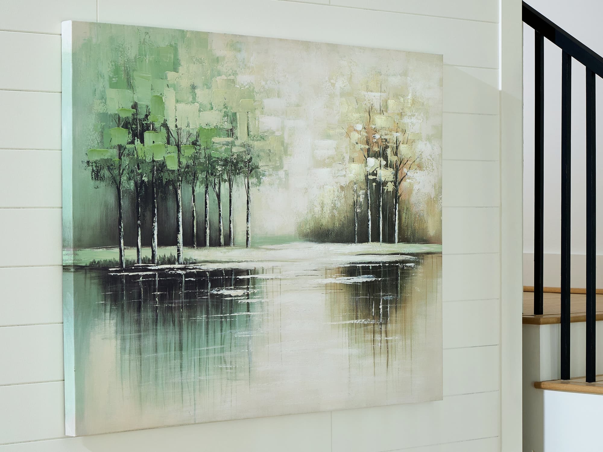 Garlenridge Green/Tan/White Wall Art - Image 1