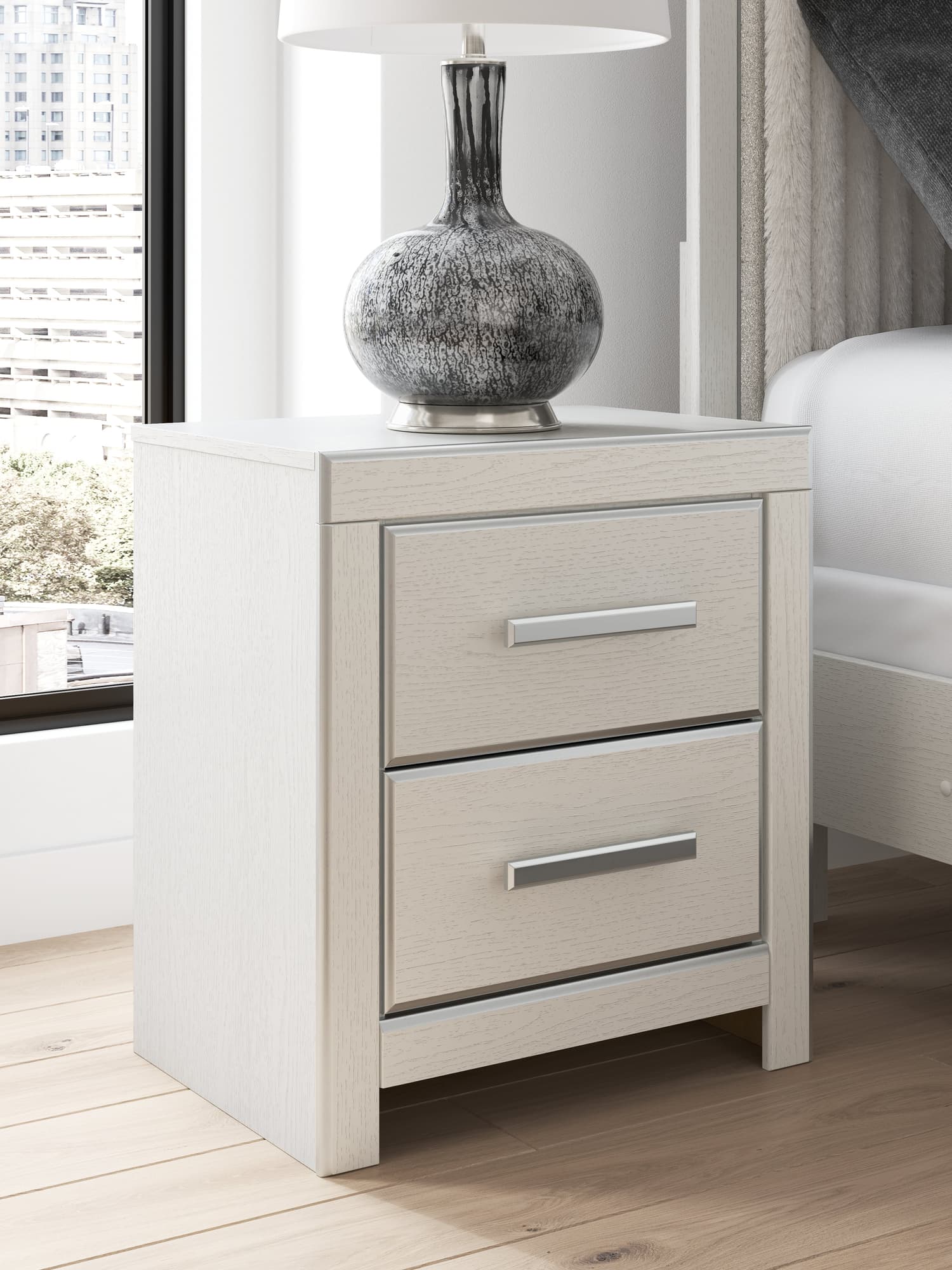 Zuraleus White Nightstand - Image 1