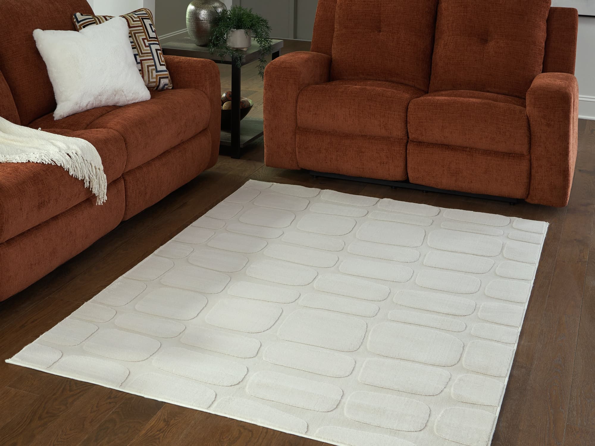 Malvinsboro Sandstone Washable 5' x 7' Area Rug - Image 1