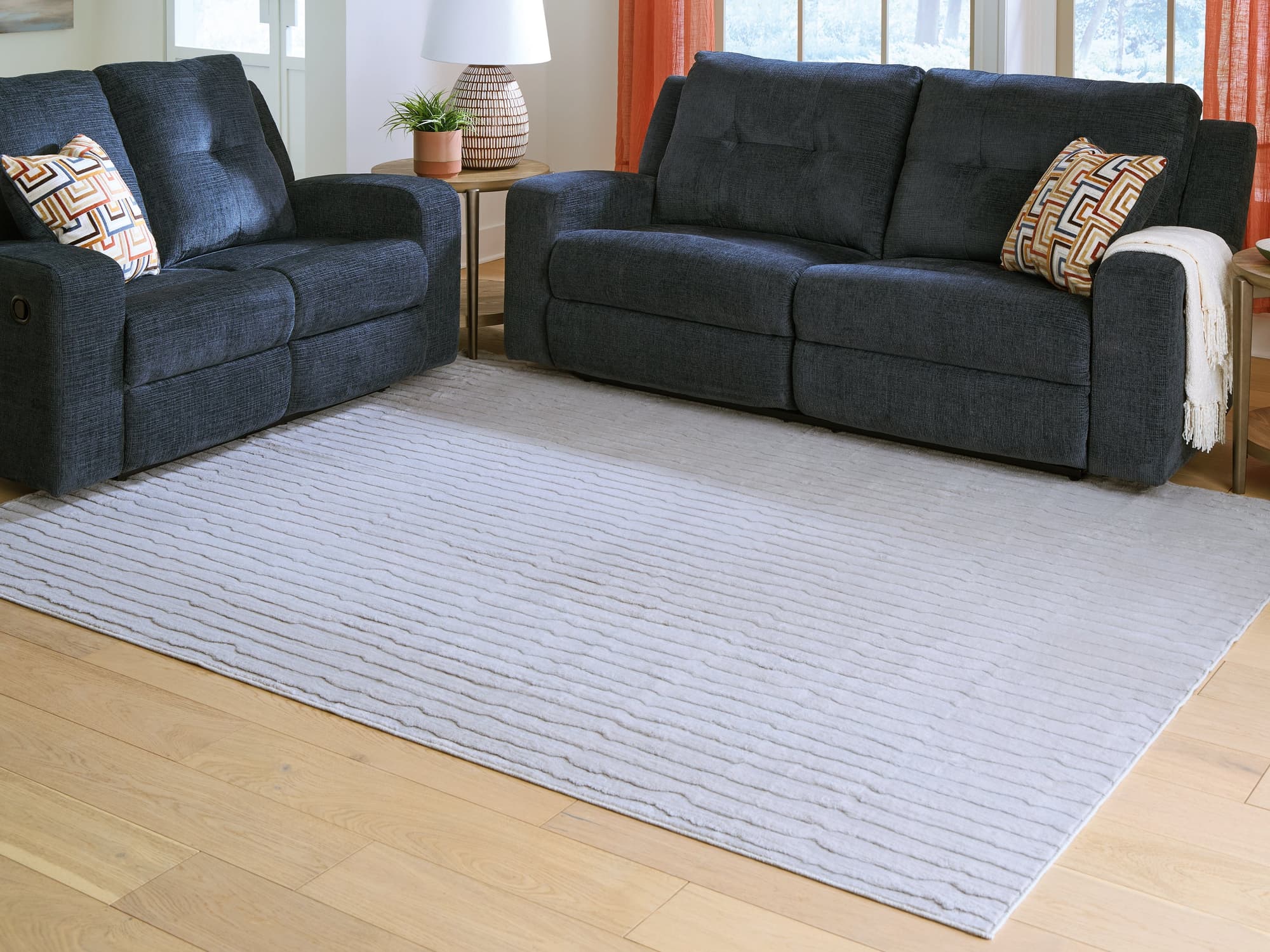 Worthley Gray Washable 8' x 10' Area Rug - Image 1