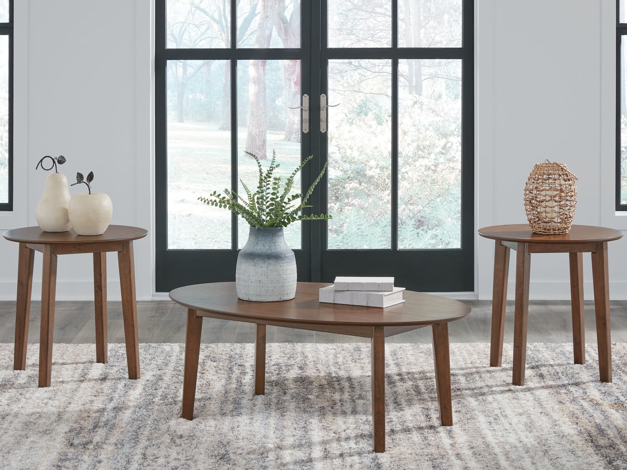 Gordonay Brown Table (Set of 3) - Image 1
