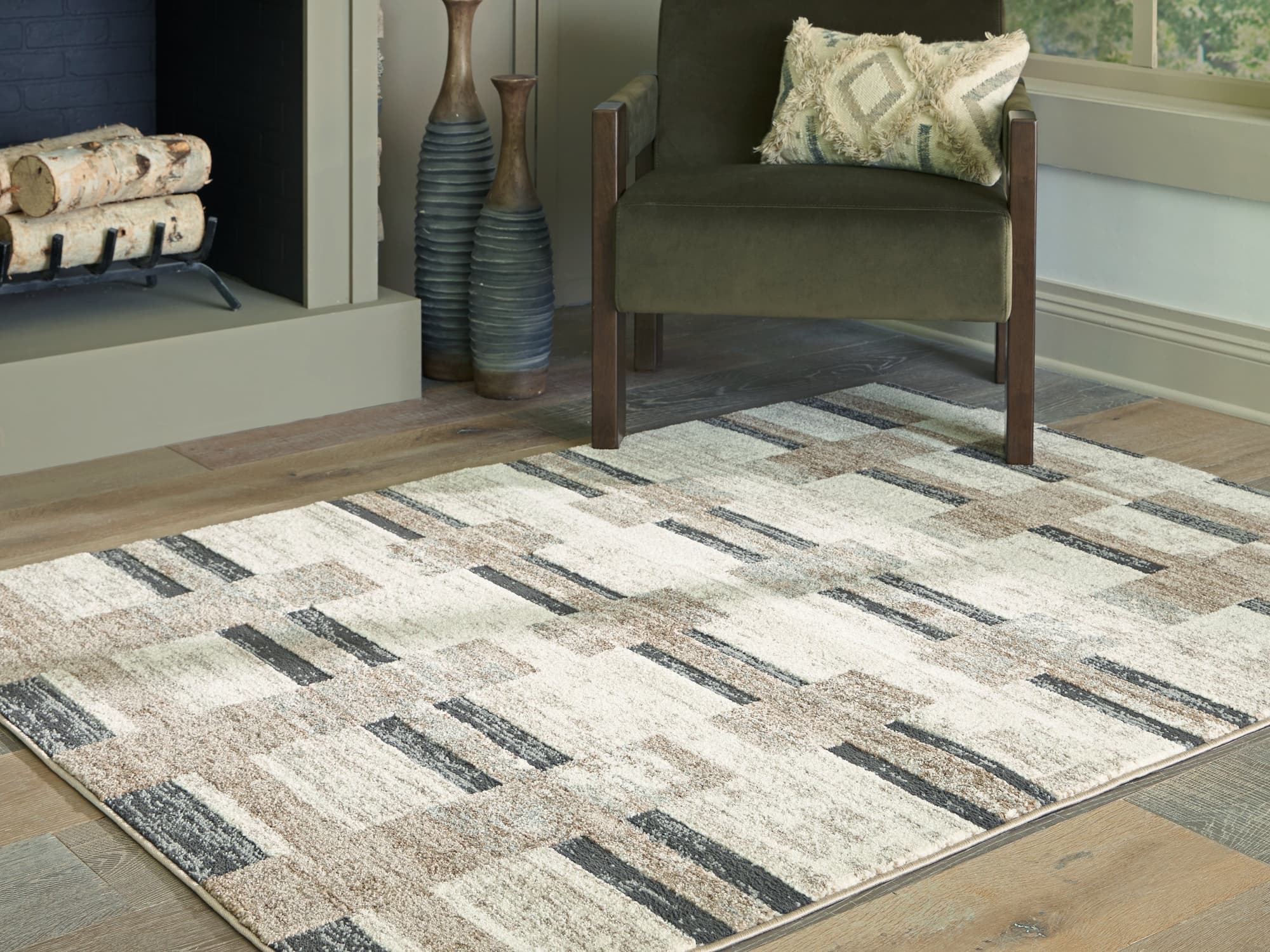 Alstone Multi 5’3″ x 7′ Area Rug