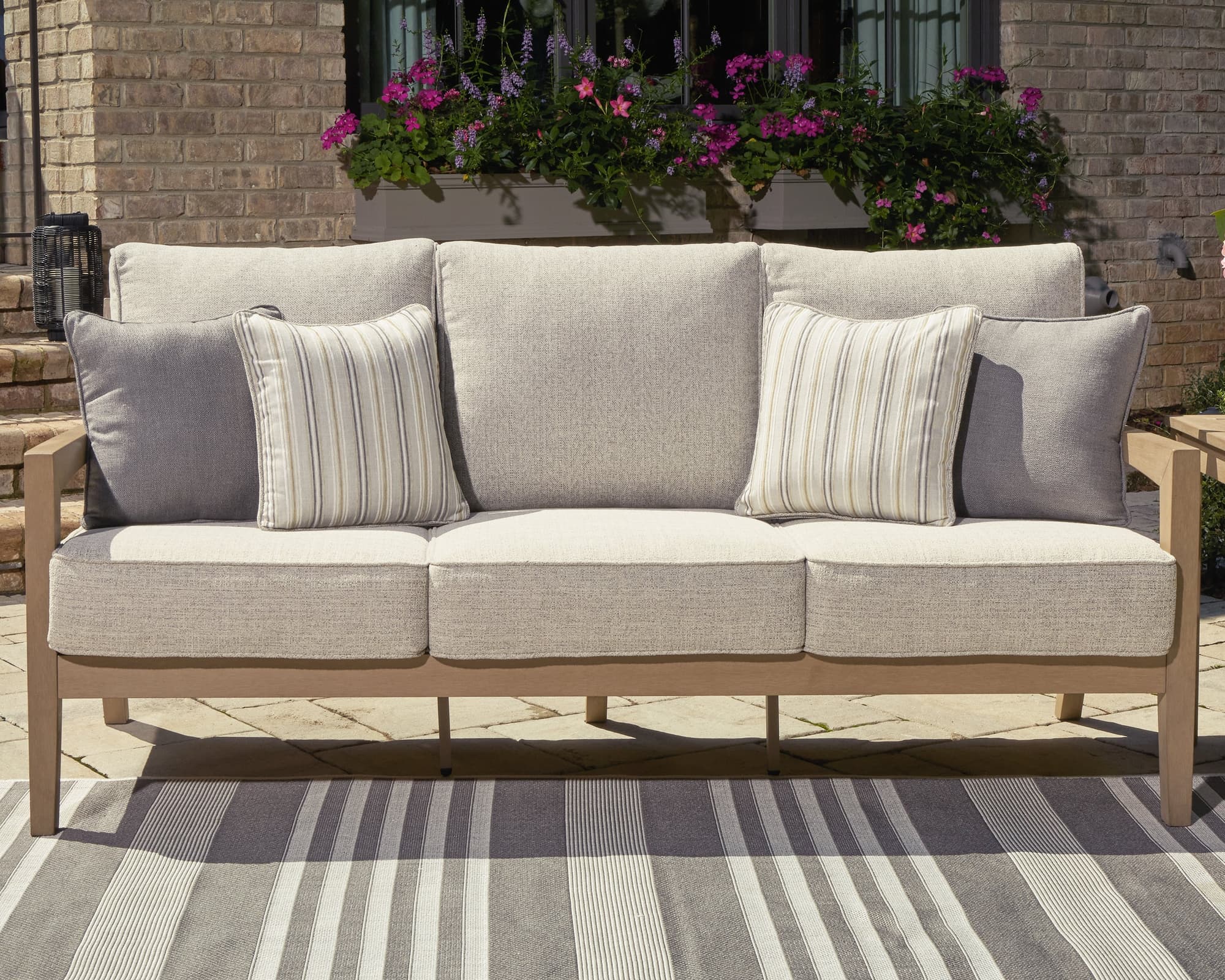 Hallow Driftwood Creek Outdoor Sofa and Loveseat - Image 1