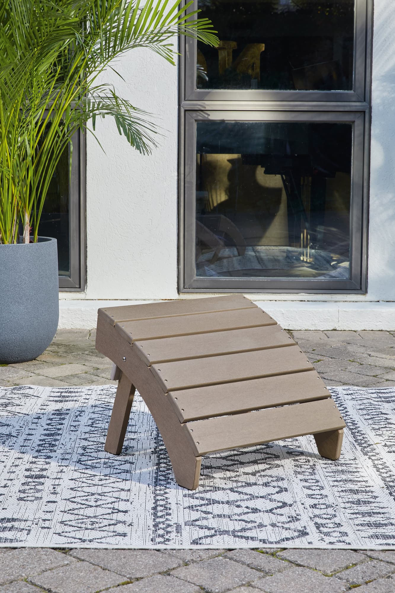 Sundown Treasure Driftwood Ottoman - Image 1