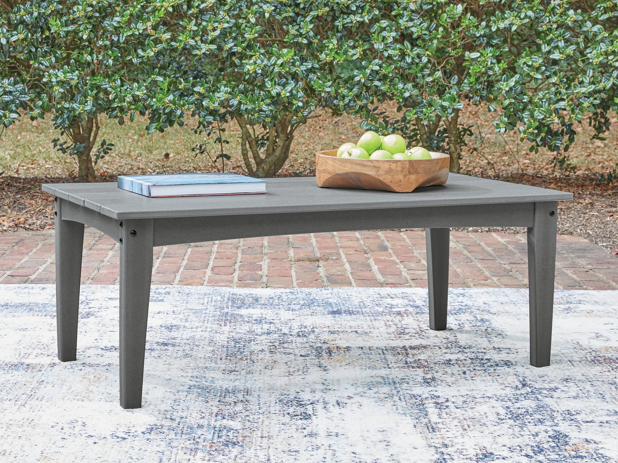 Cove Beach Gray Outdoor Coffee Table - Image 1