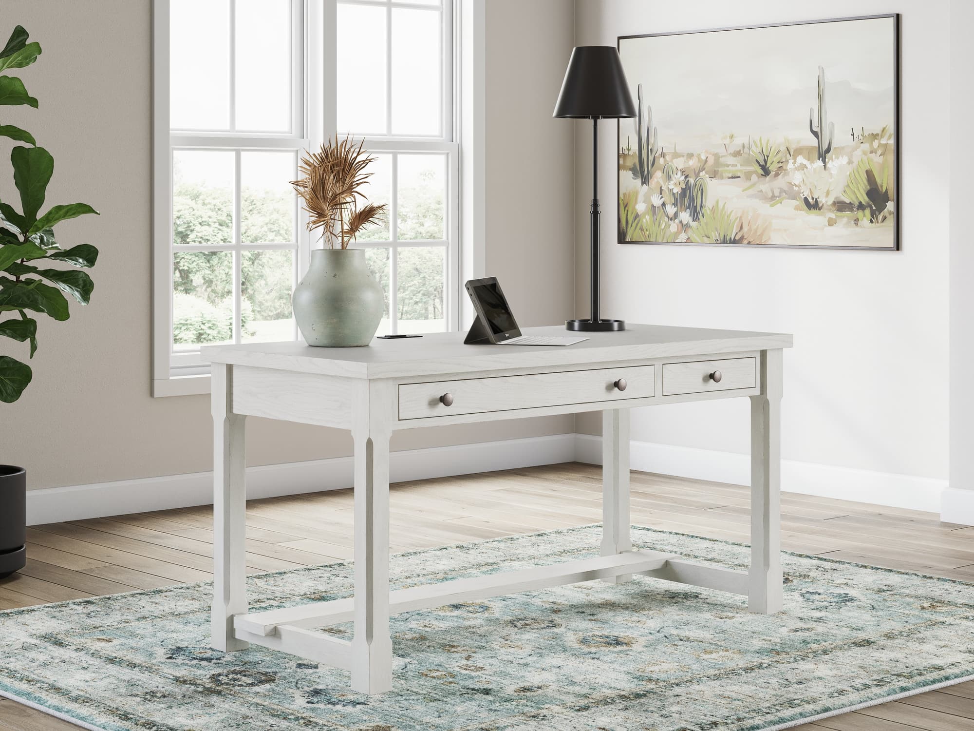 Robbinsdale Antique White Home Office Desk - Image 1