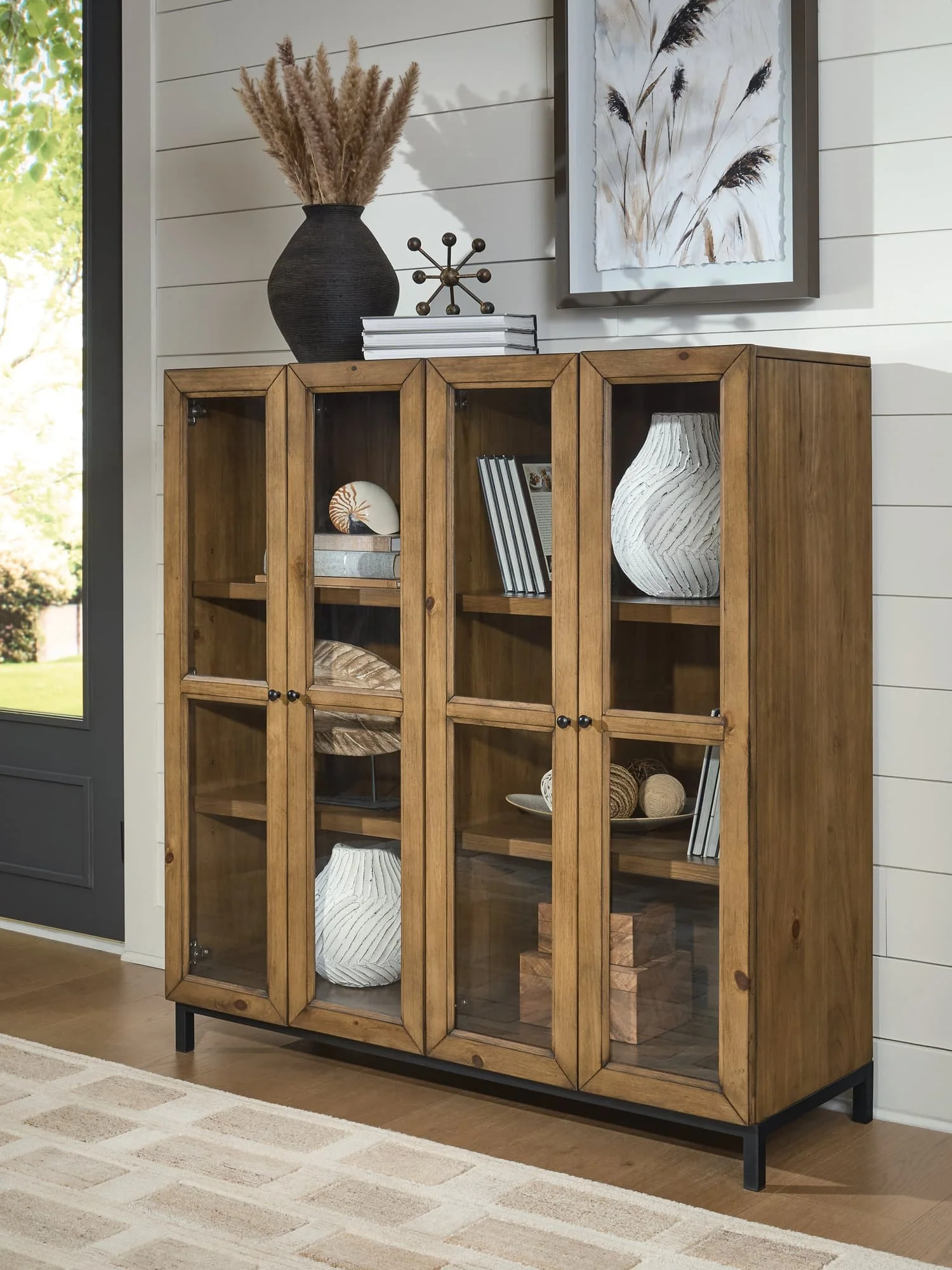 Wrenridge Gray Brown Accent Cabinet