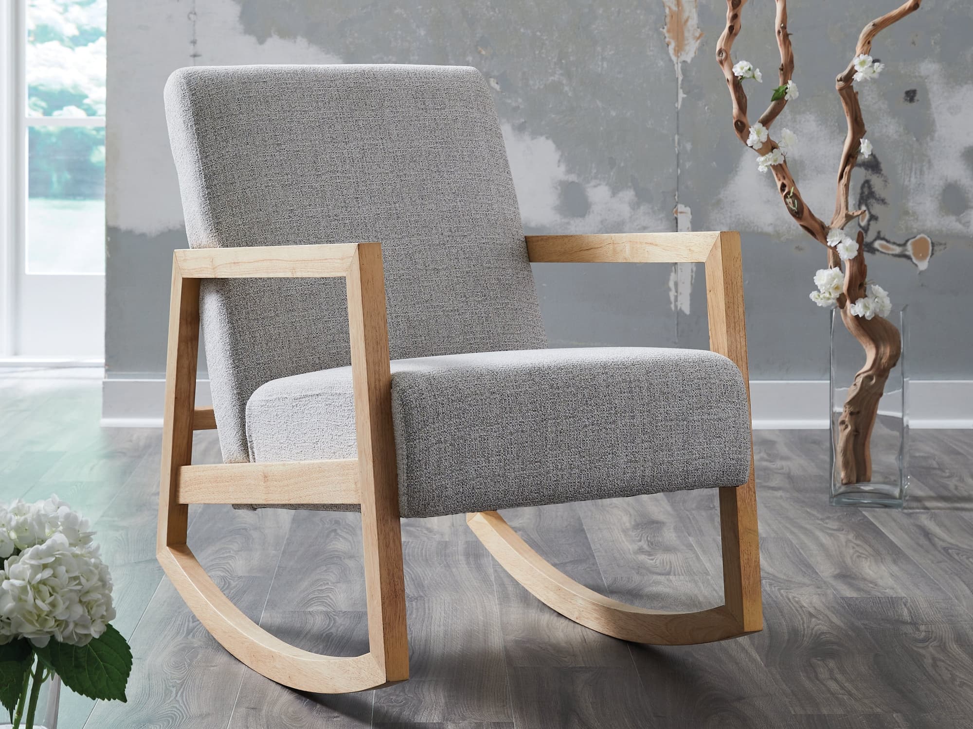 Wychworth Gray/Natural Accent Chair - Image 1