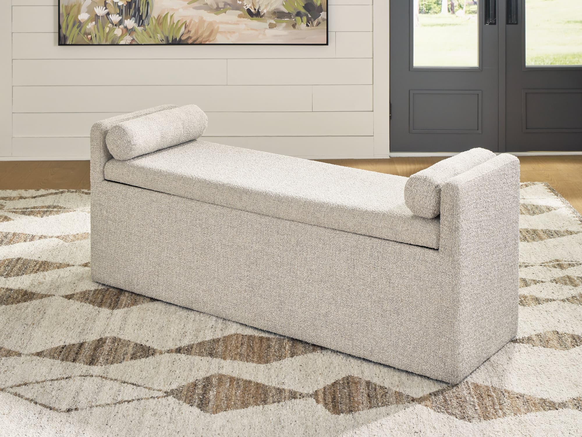 Galliden Beige 62" Dining Bench - Image 1