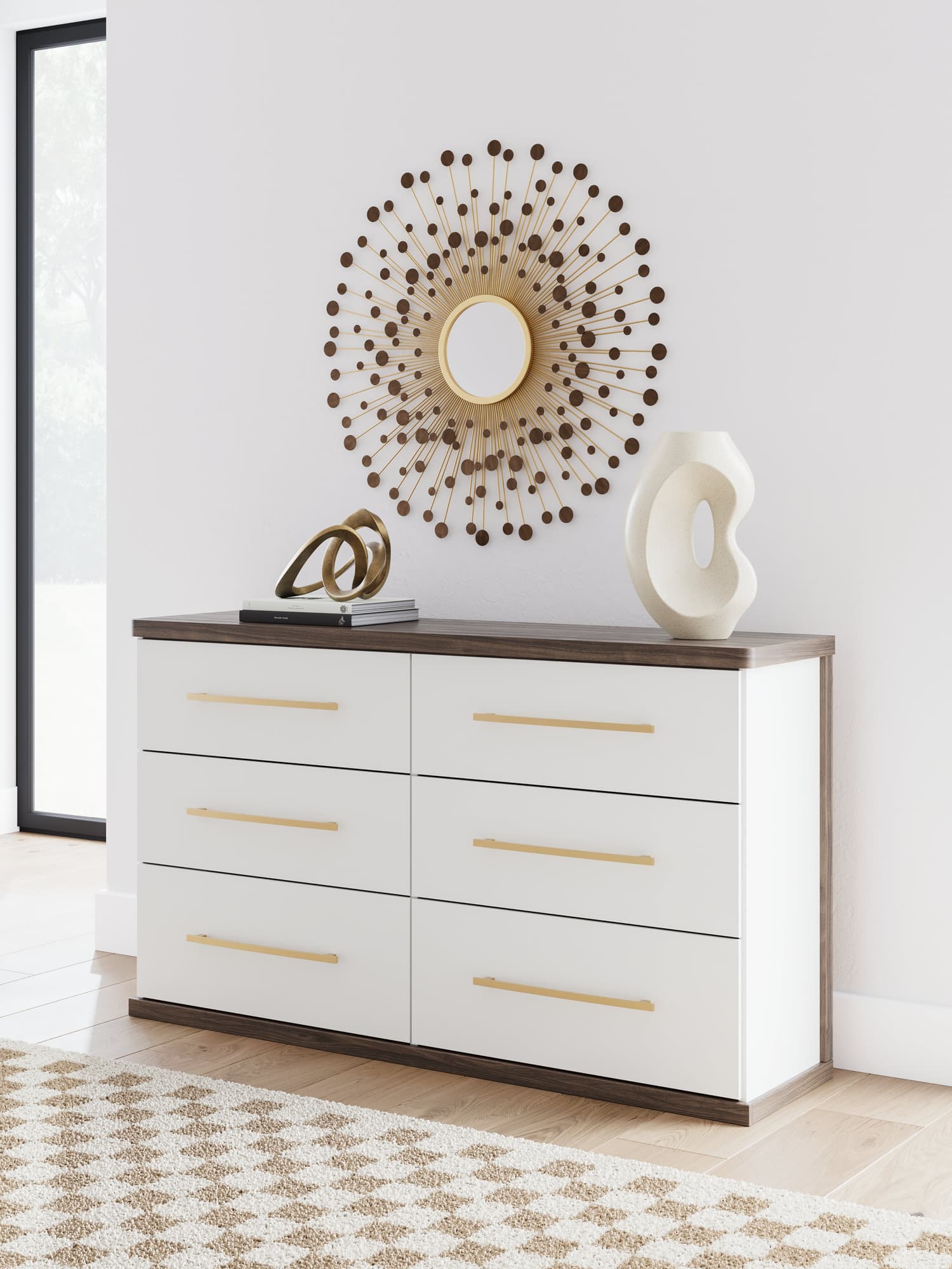 Kendanport Brown/White Dresser - Image 1