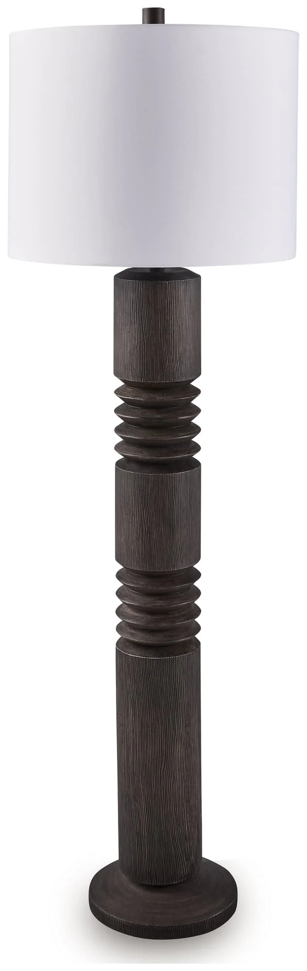 Fainwell Distressed Black Floor Lamp
