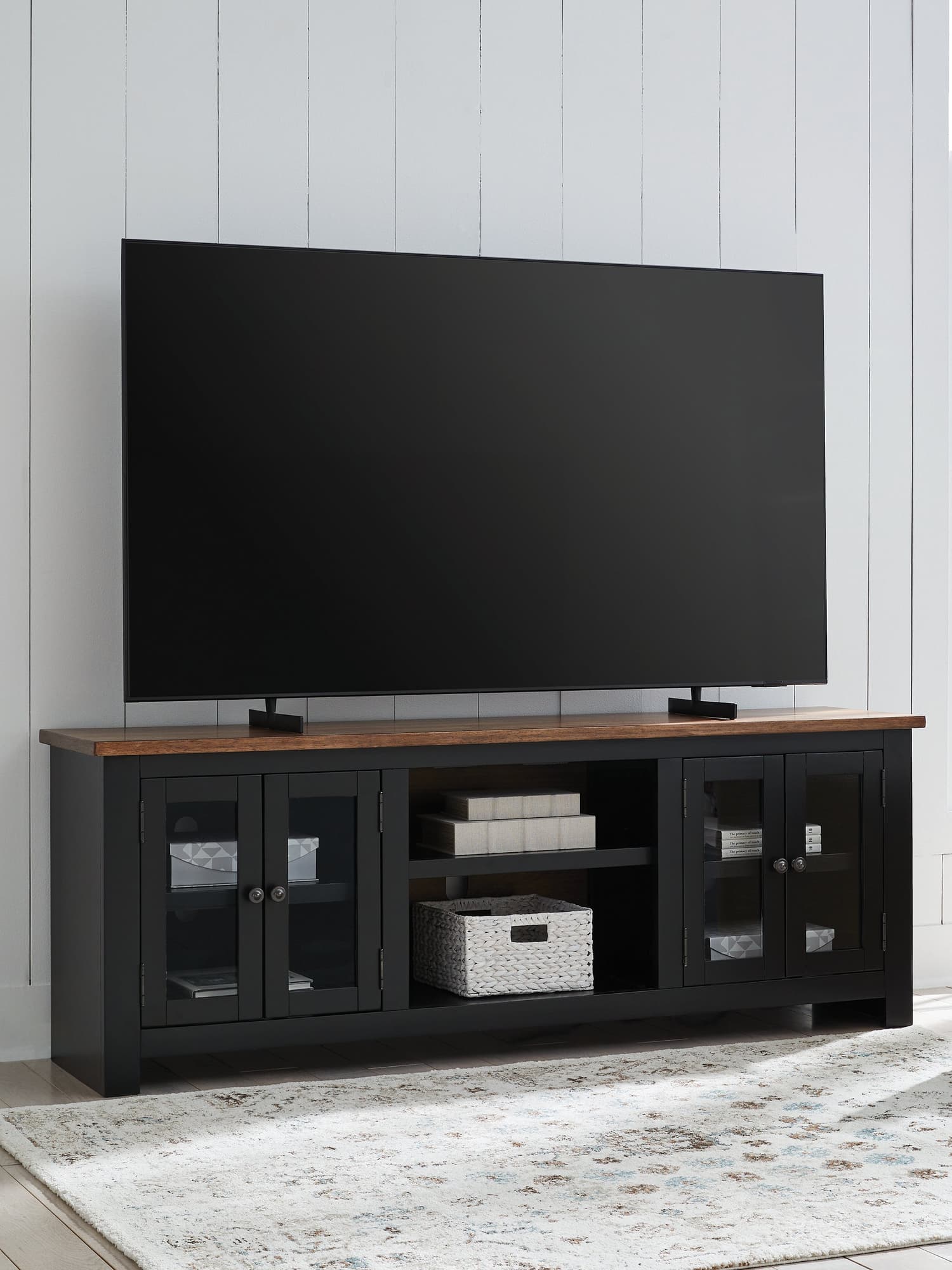 Wildenauer Brown/Black 76″ TV Stand