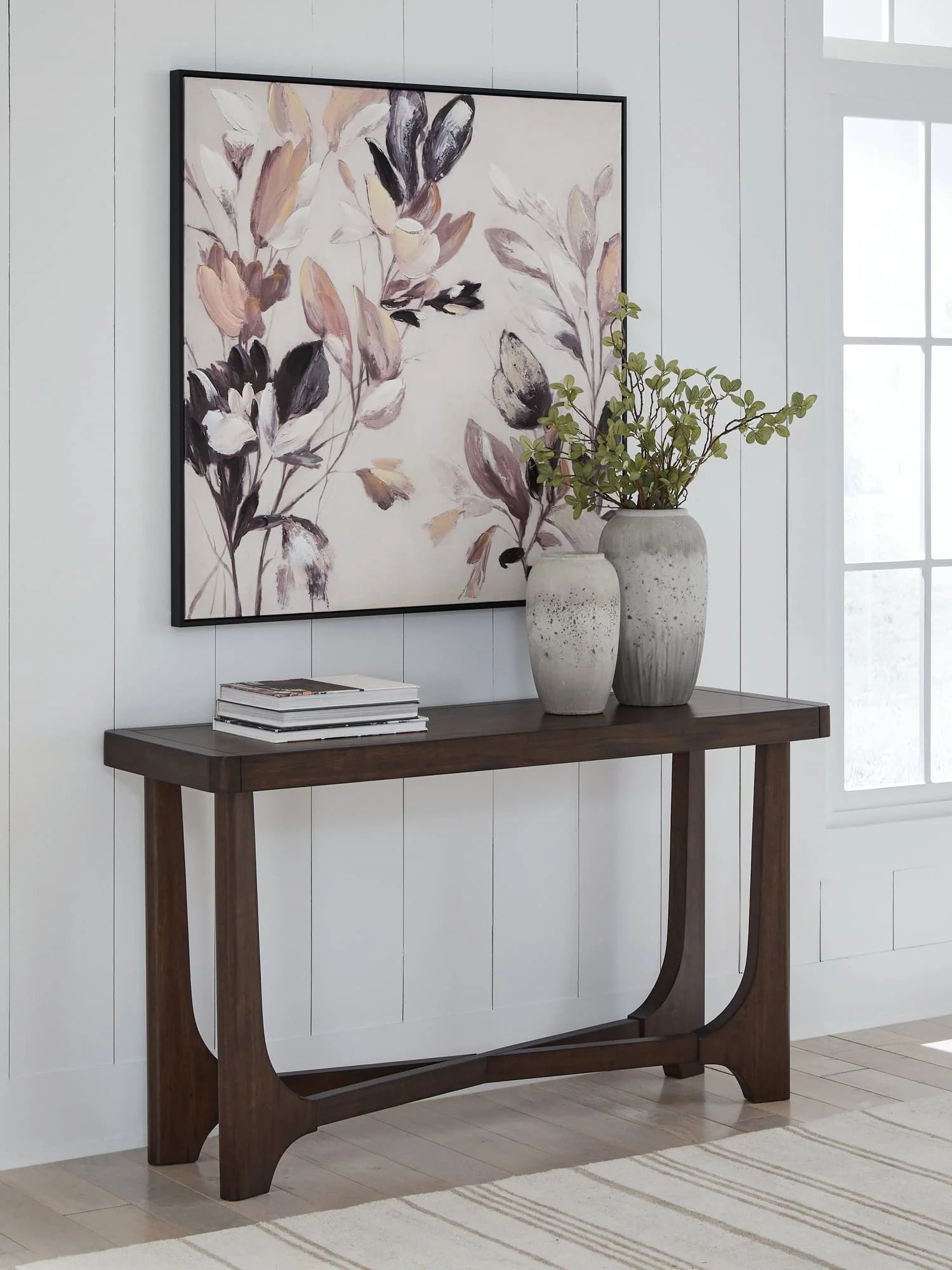 Korestone Dark Brown Sofa Table - Image 1