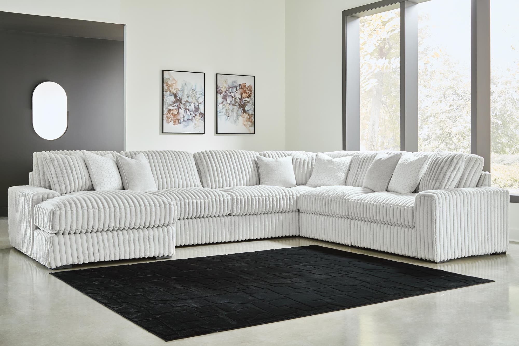Stupendous Alloy 6-Piece Sectional with Chaise - Image 1