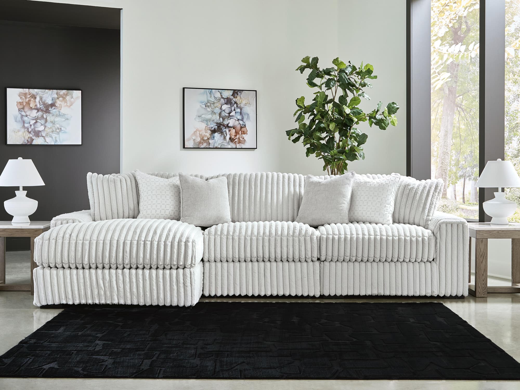 Stupendous Alloy 3-Piece Sectional with Chaise - Image 1