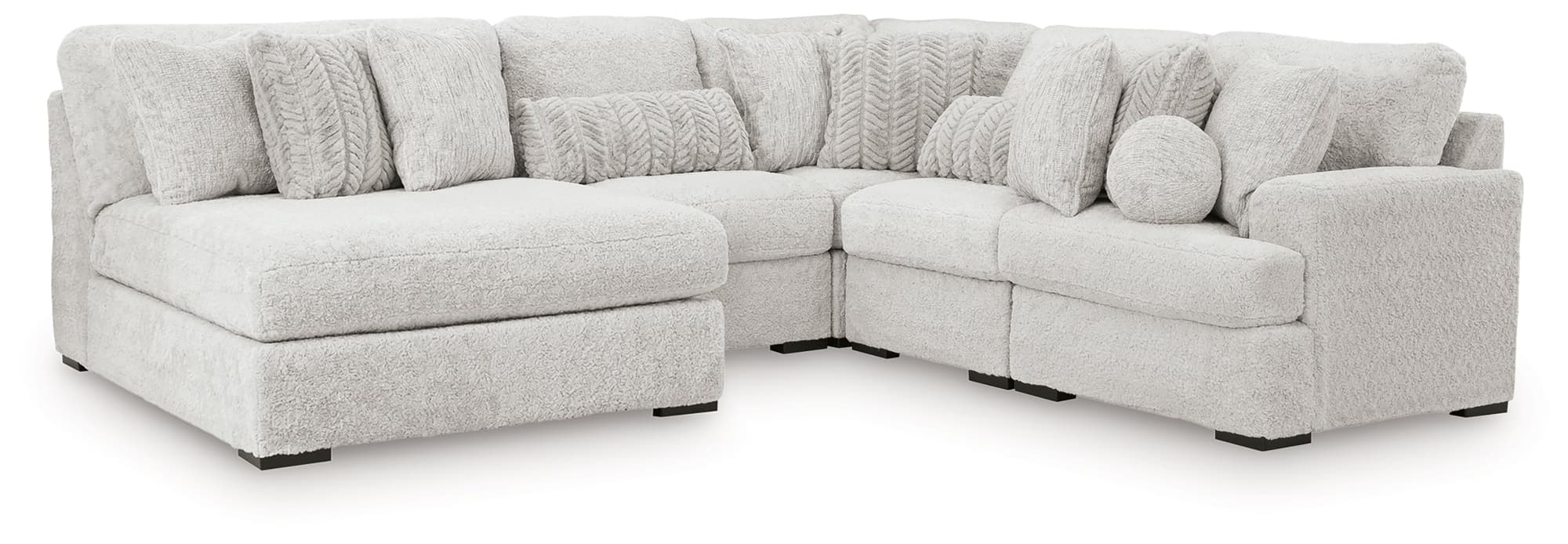Cuddle Plush Arctic 5-Piece Sectional with Chaise - Image 1