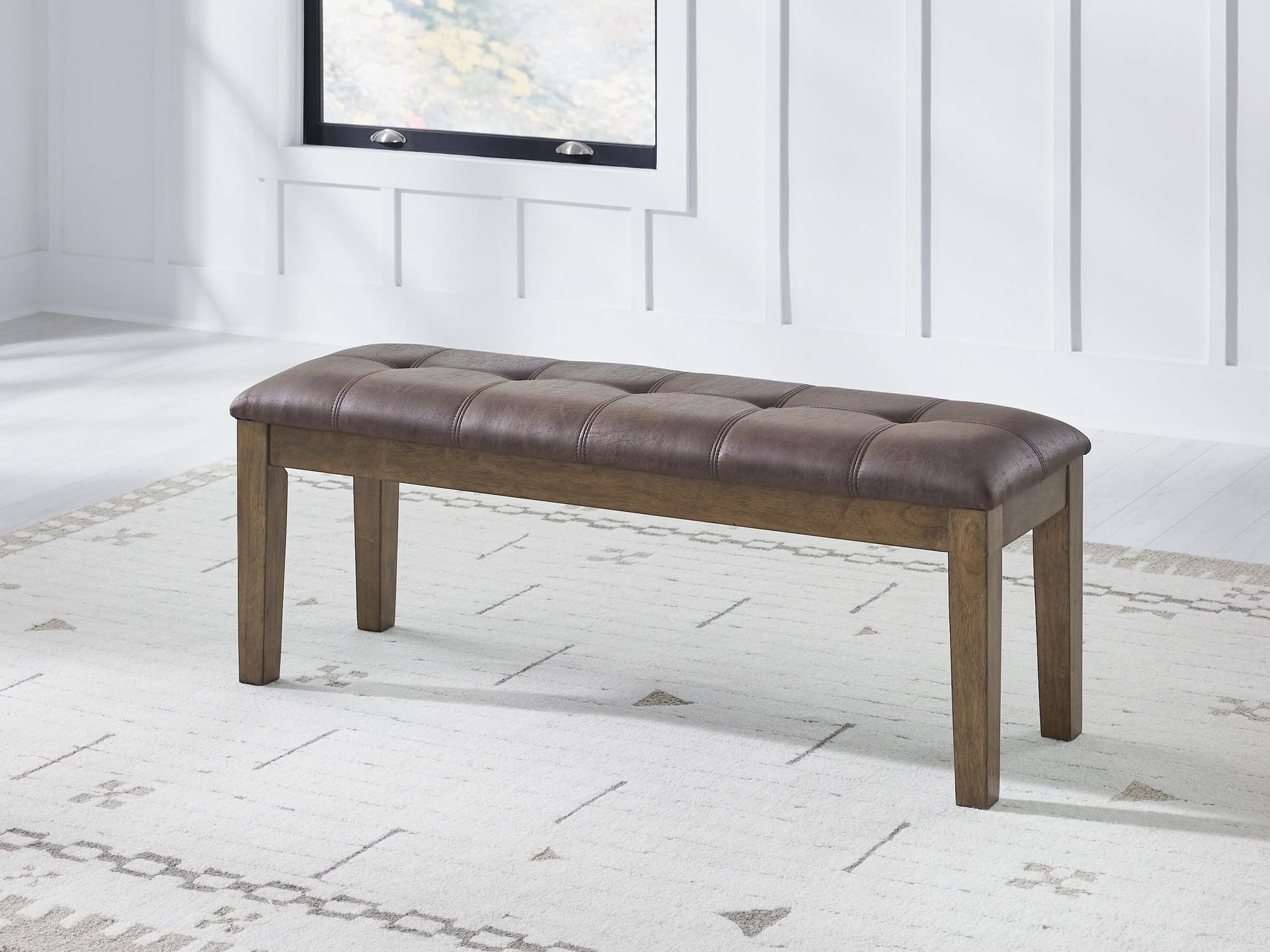 Urbinforte Light Brown 50″ Dining Bench