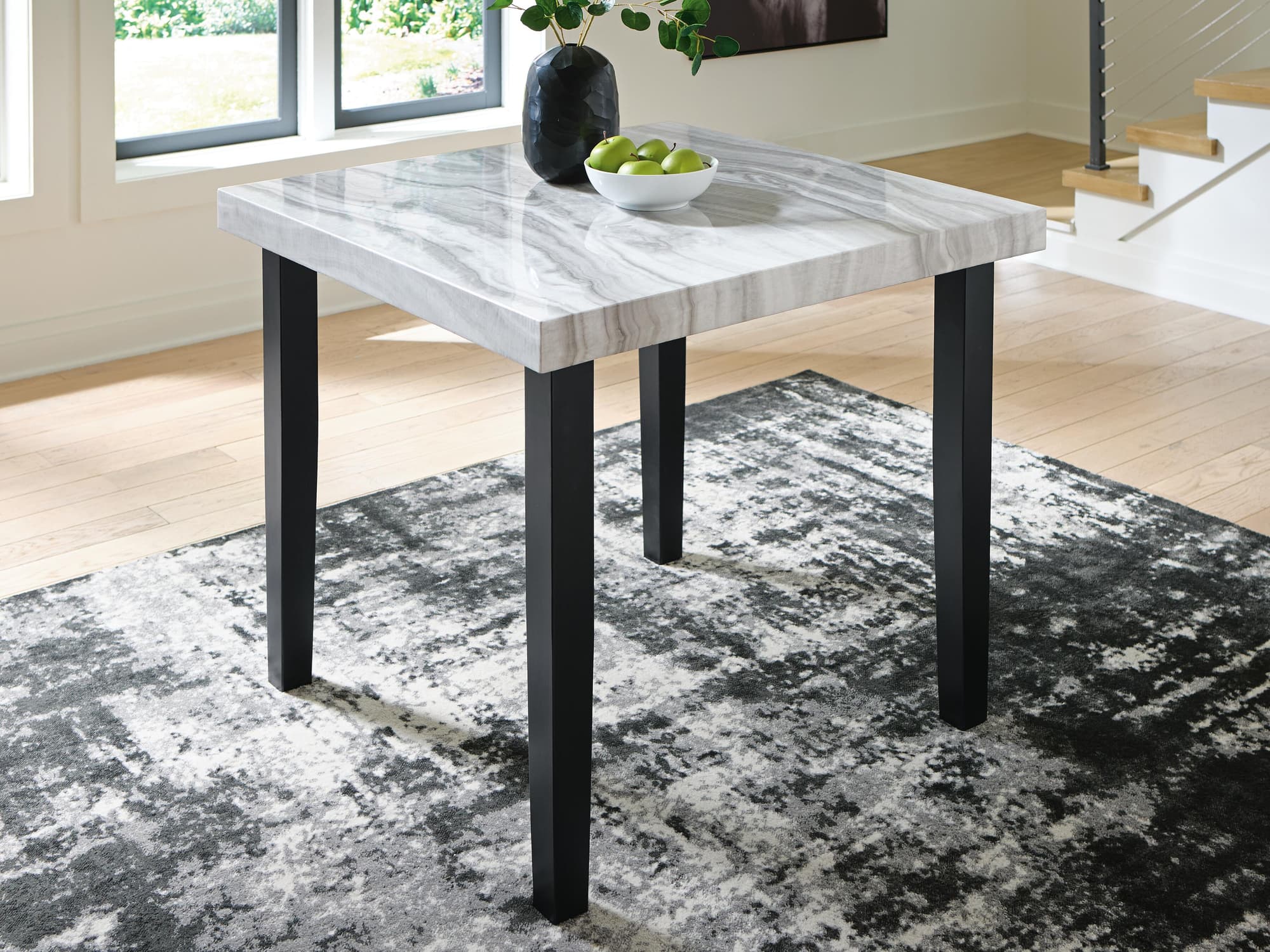 Mervannie Gray/Black Counter Height Dining Table - Image 1