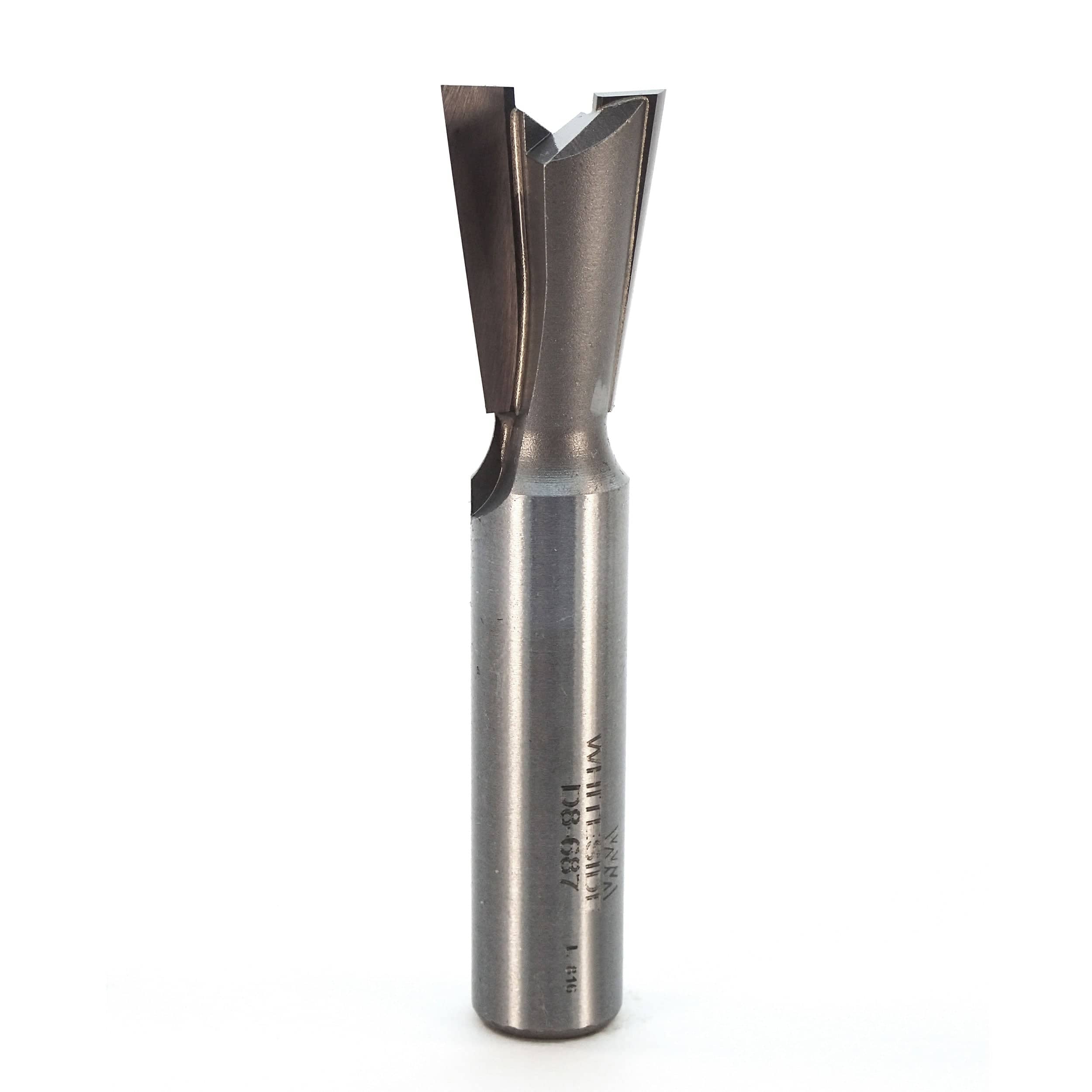 D8-687 Dovetail Router Bit 8 Degree 1/2" SH 11/16" D x 1" C x 3" OL - Image 1
