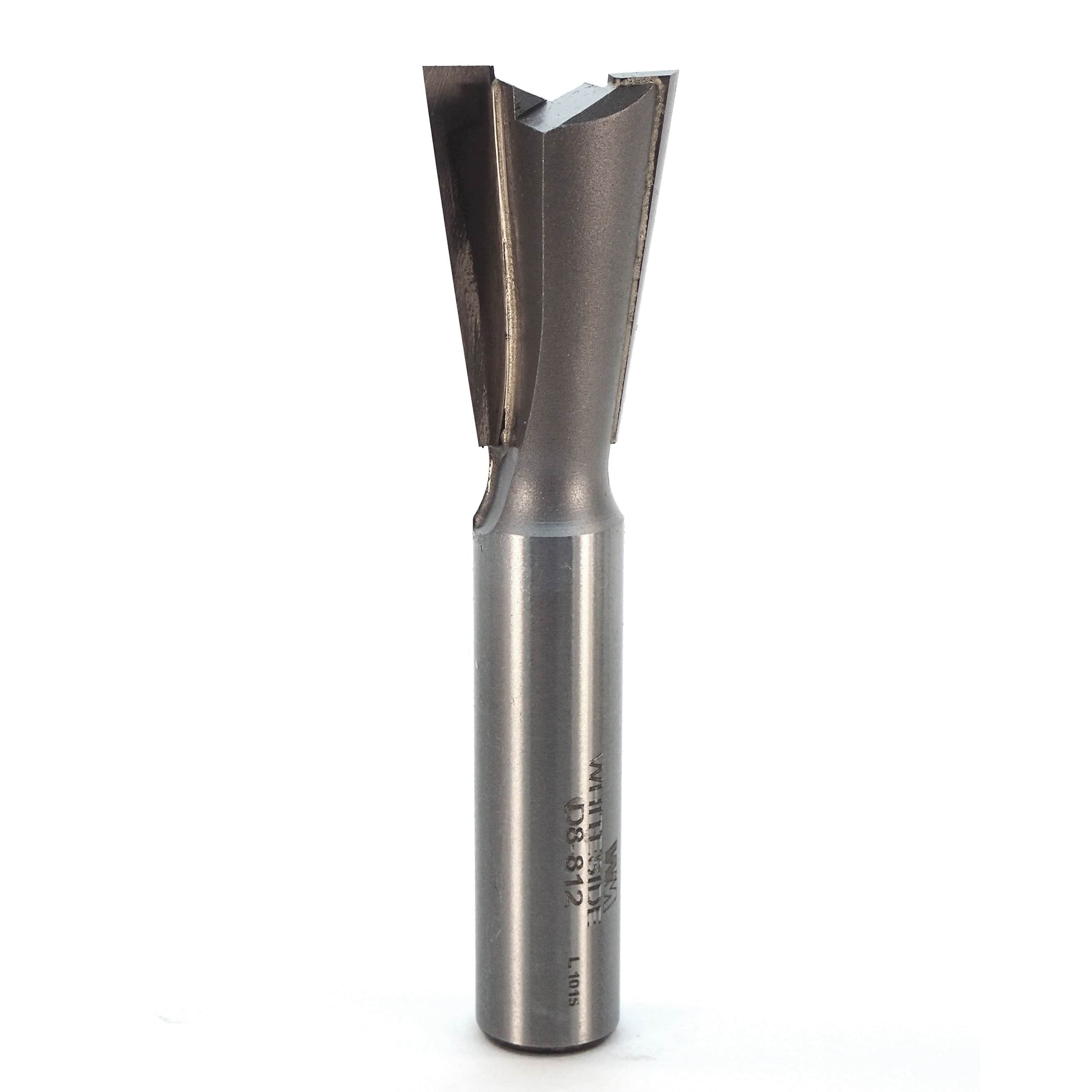 D8-812 Dovetail Router Bit 8 Degree 1/2" SH 13/16" D x 1-1/4" C x 3-1/4" OL - Image 1