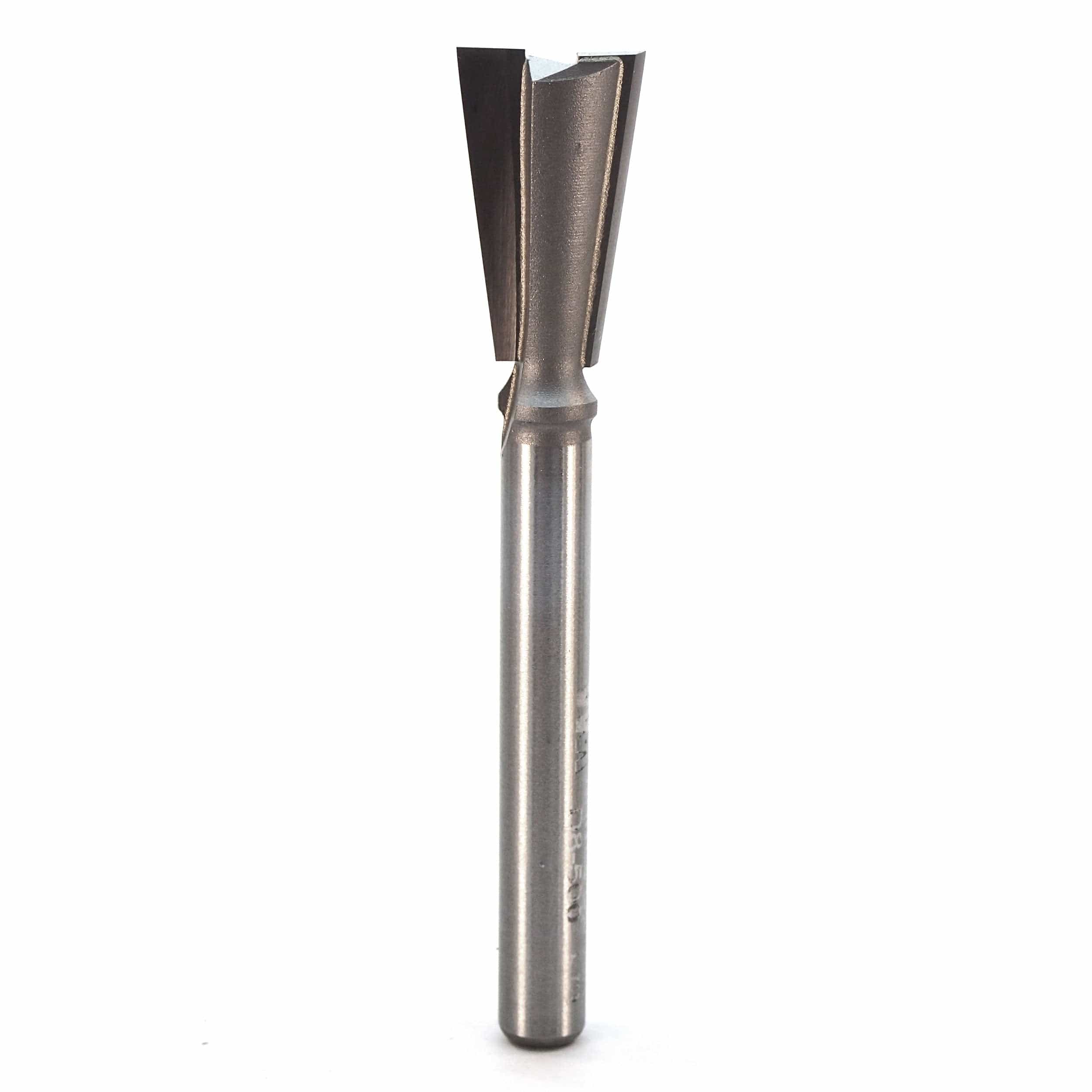 D8-500 Dovetail Router Bit 8 Degree 1/4" SH 1/2" D x 13/16" C x 2-3/4" OL - Image 1