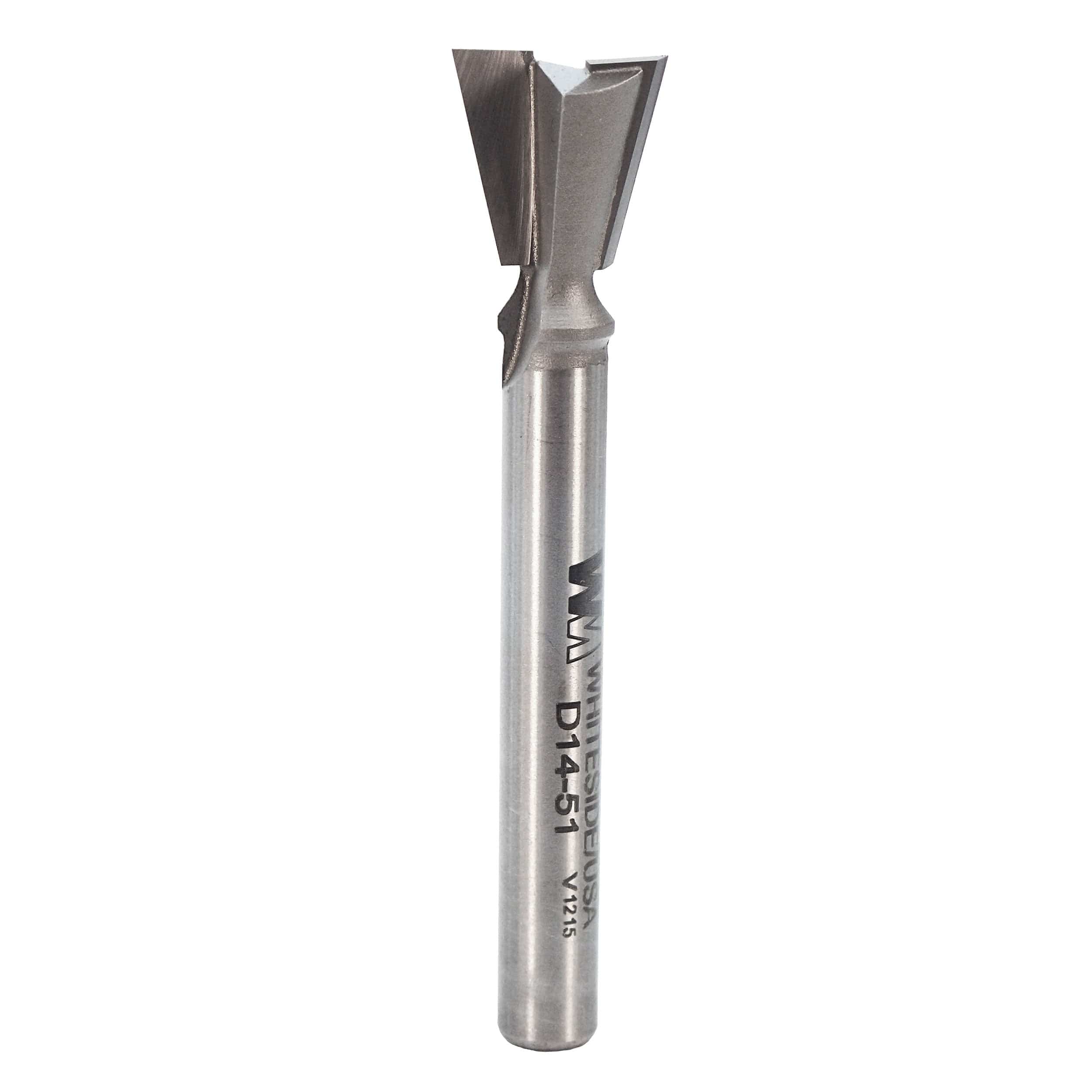 D14-51 Dovetail Router Bit 14 Degree 1/4" SH 1/2" D x 1/2" C x 2-3/8" OL - Image 1