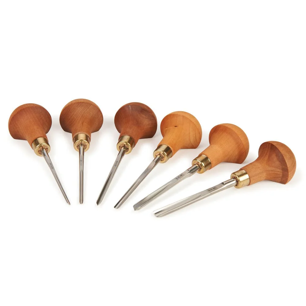 Carving Tool Palm Handled Set C – 6 Piece