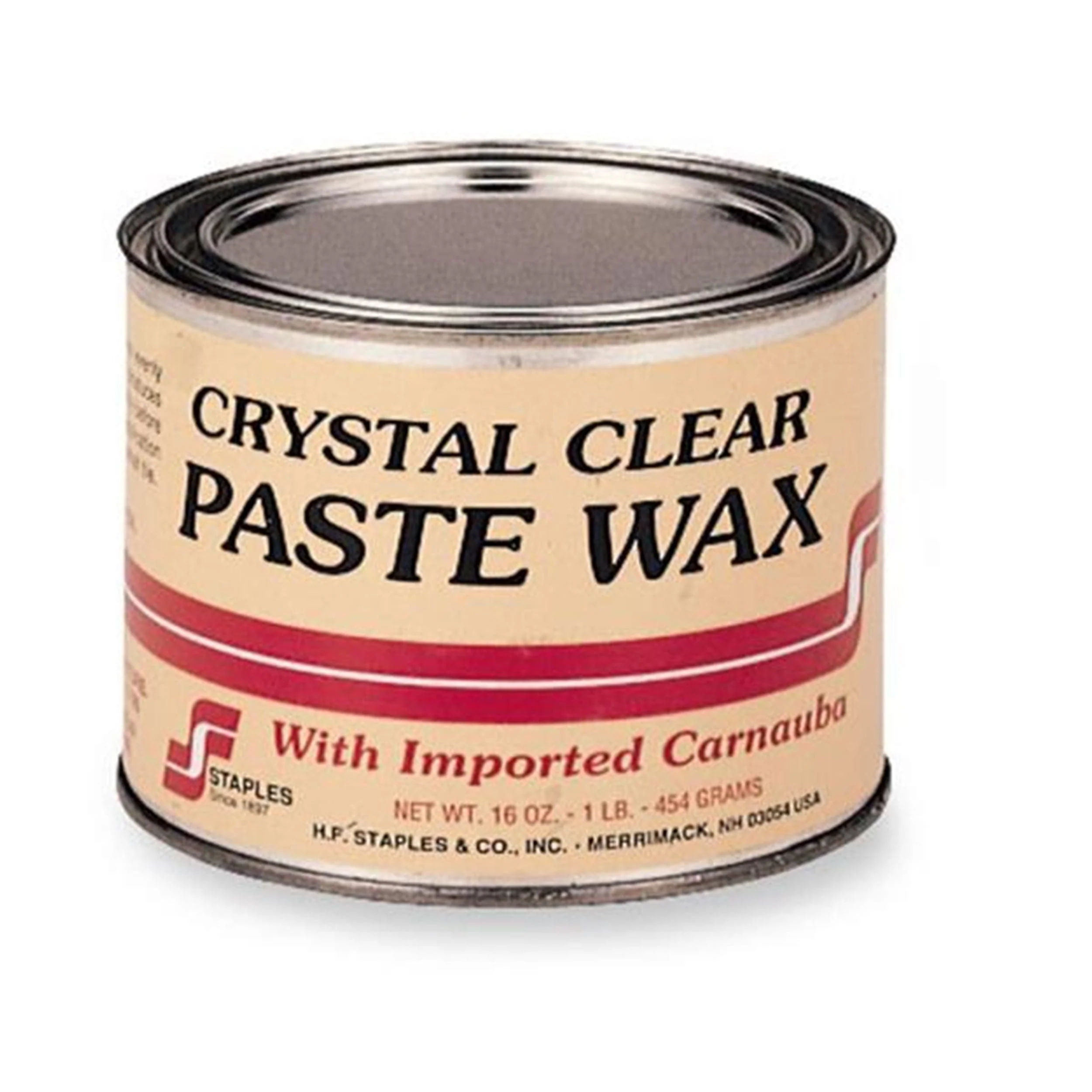 Furniture and Bowling Alley Paste Wax – Clear – 1 lb