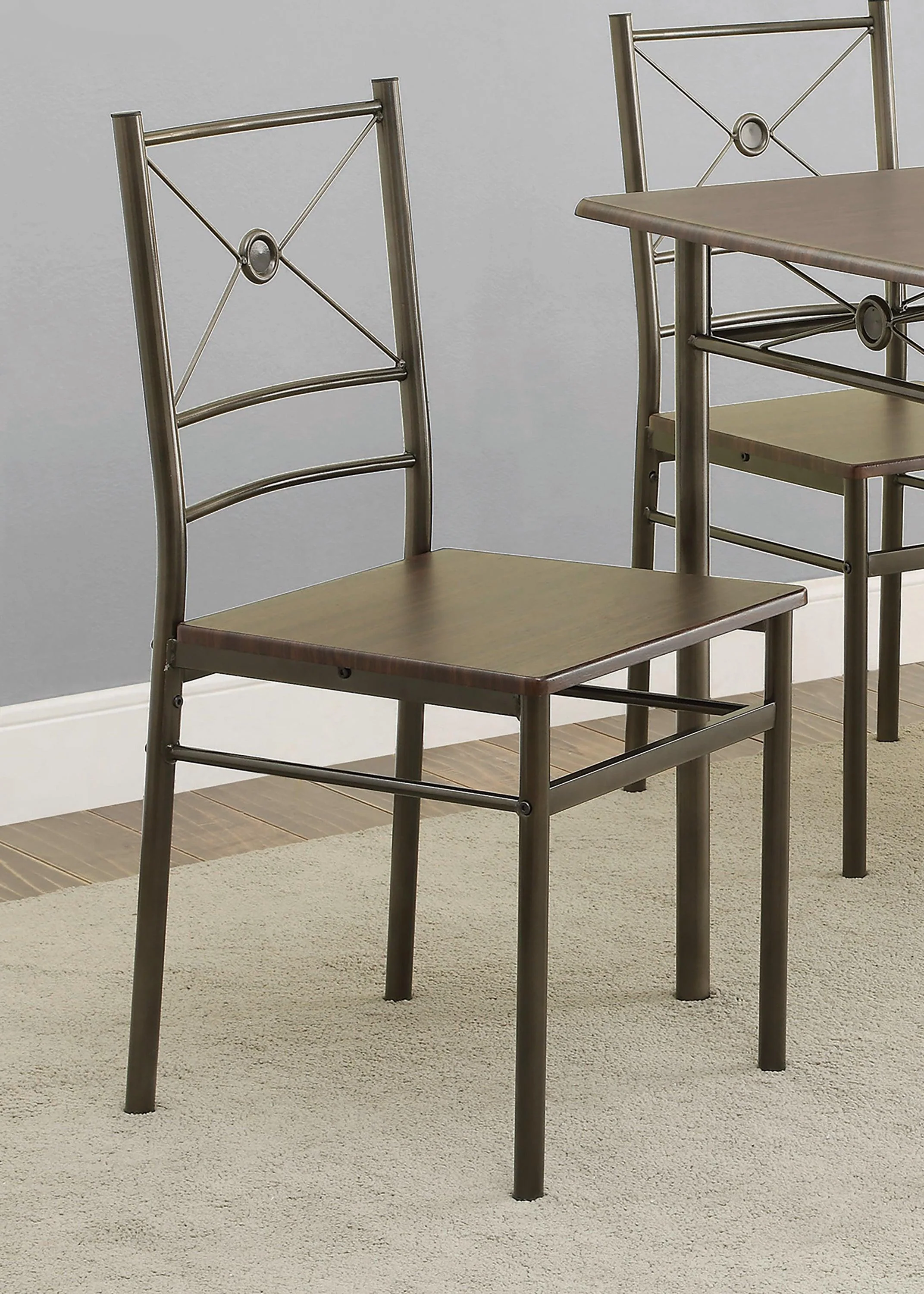 G100033 Walnut Rectangular Dining Room Set - Image 2