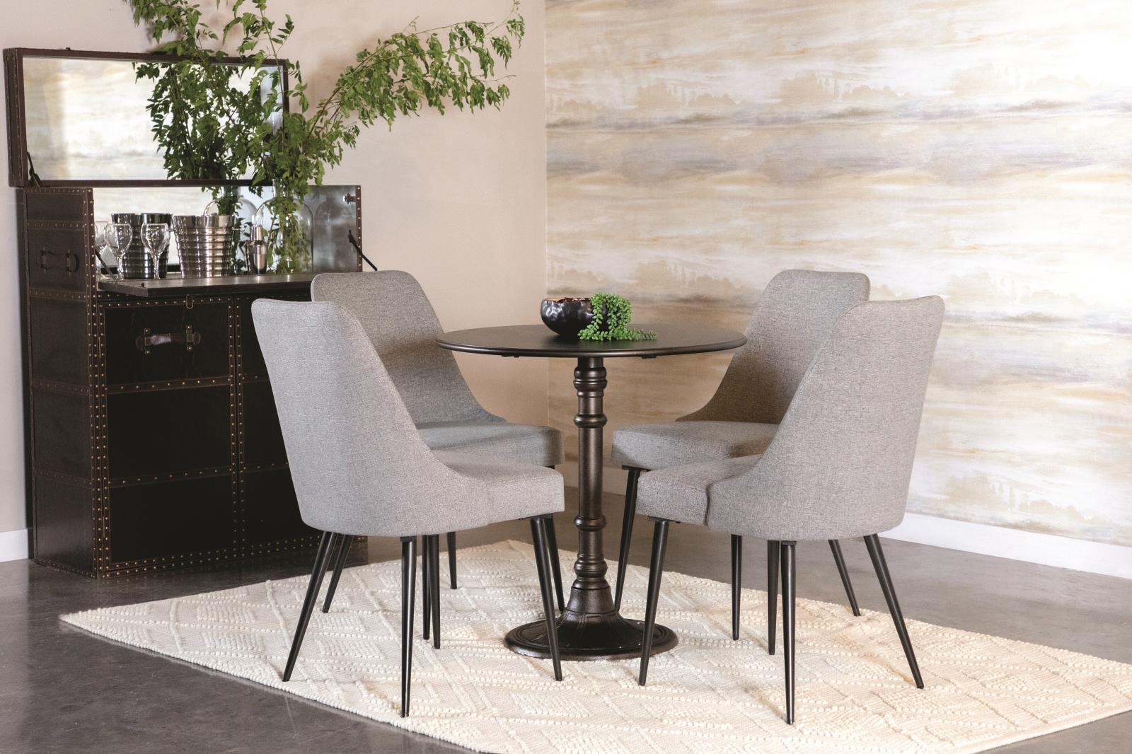 Oswego Round Bistro Dining Table Bronze - Image 2