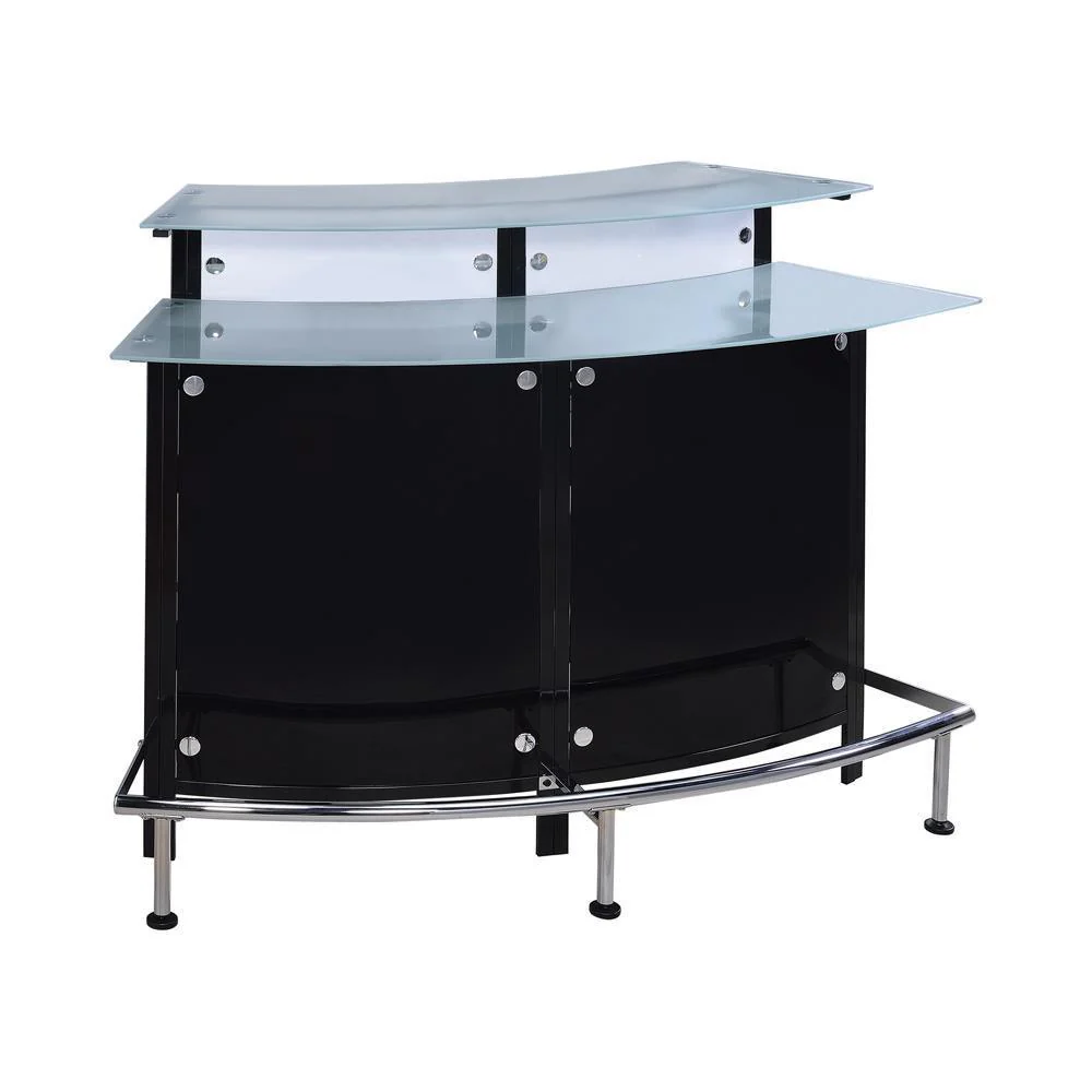 Keystone Glass Top Bar Unit Black - Image 2