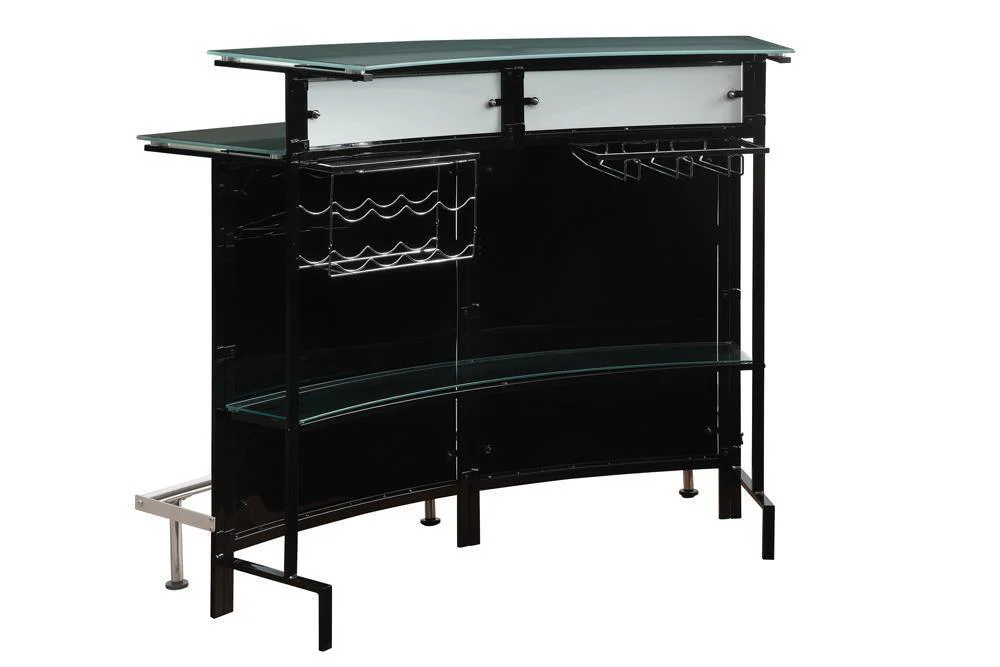 Keystone Glass Top Bar Unit Black - Image 3