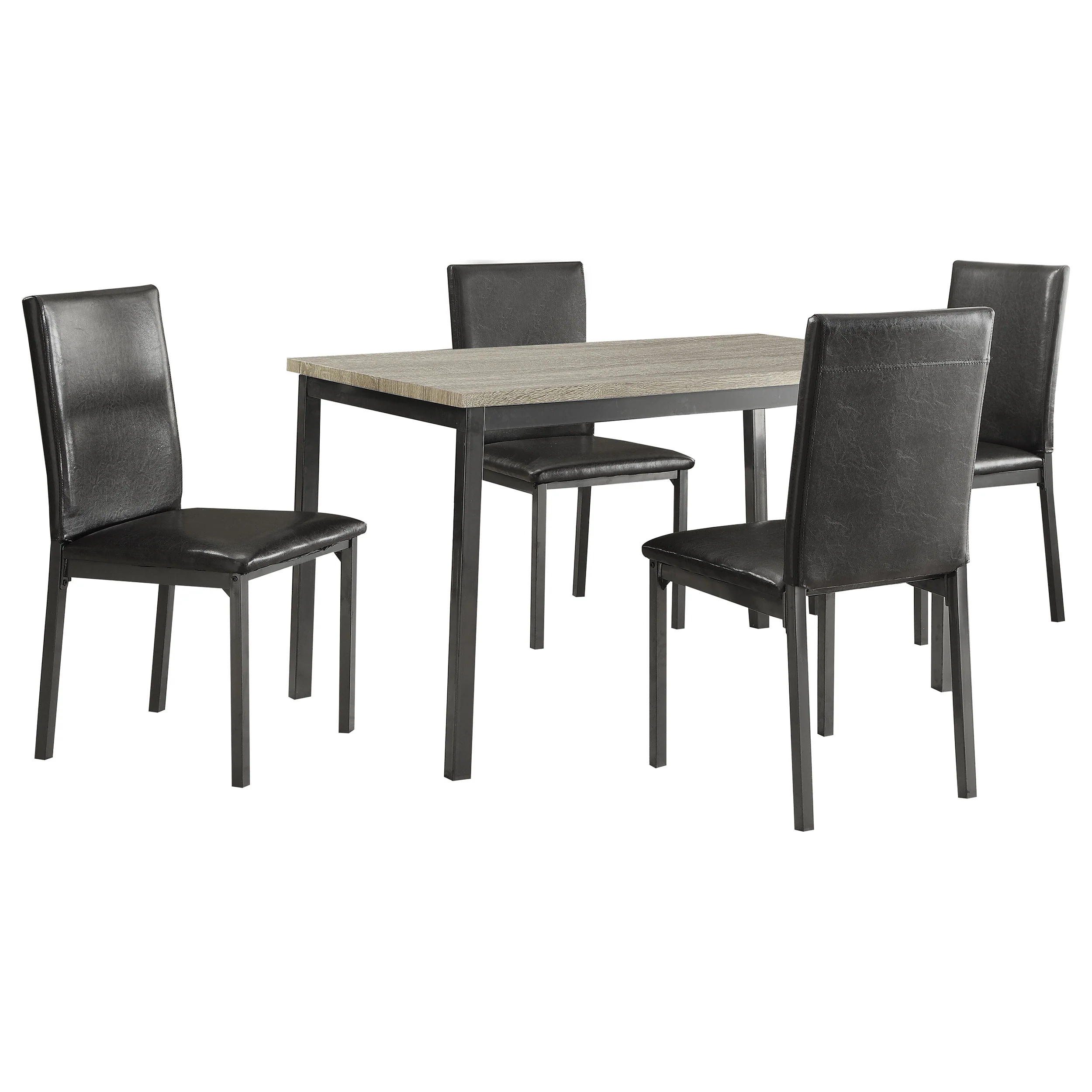 Garza Gray Black Rectangular Dining Room Set - Image 2